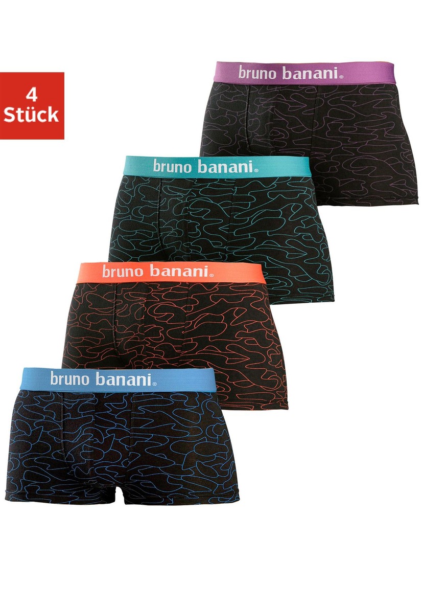 Bruno Banani Boxershorts »Short 2Pack Details Kontrastfarbene 2 Access«, (Packung, Quick kaufen St.)