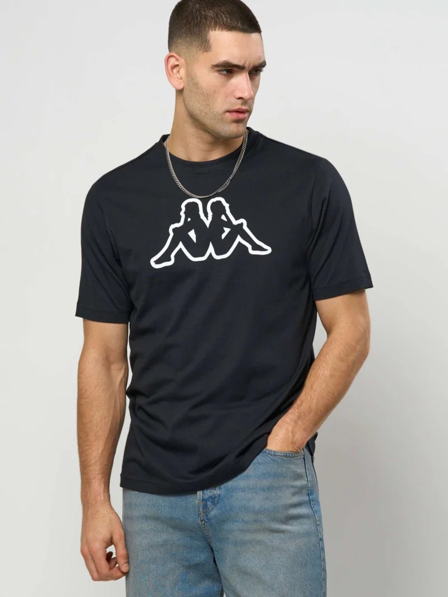 Kappa Kurzarmhemd »Kappa T-shirt Logo Cromen«