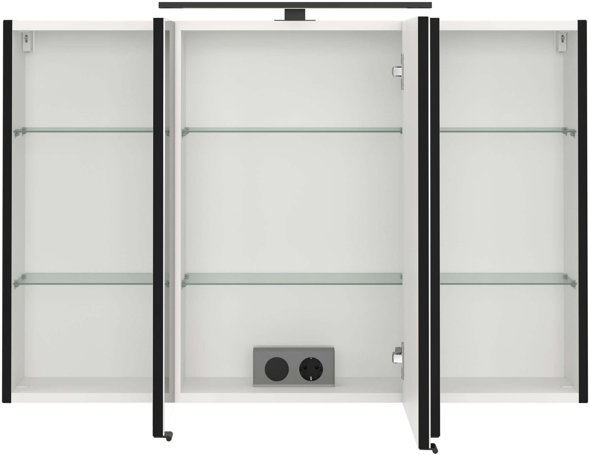 welltime Badmöbel-Set »SALVADA, 5tlg-Set, gedämpfte Scharniere, Softclose, Keramikbecken« Maße (B/T/H): 180/47,5/200 cm, 