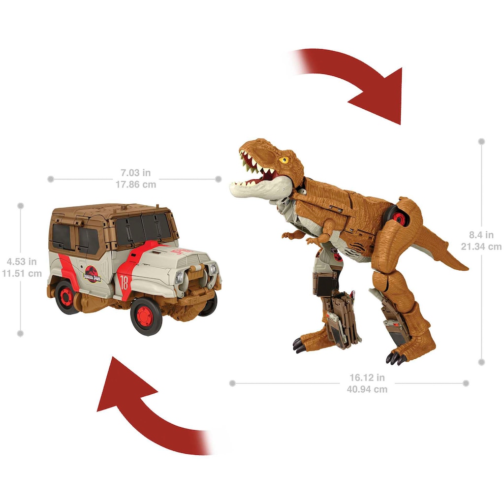 Mattel® Actionfigur »Jurassic World Fierce Changers, Tyrannosaurus-Rex«