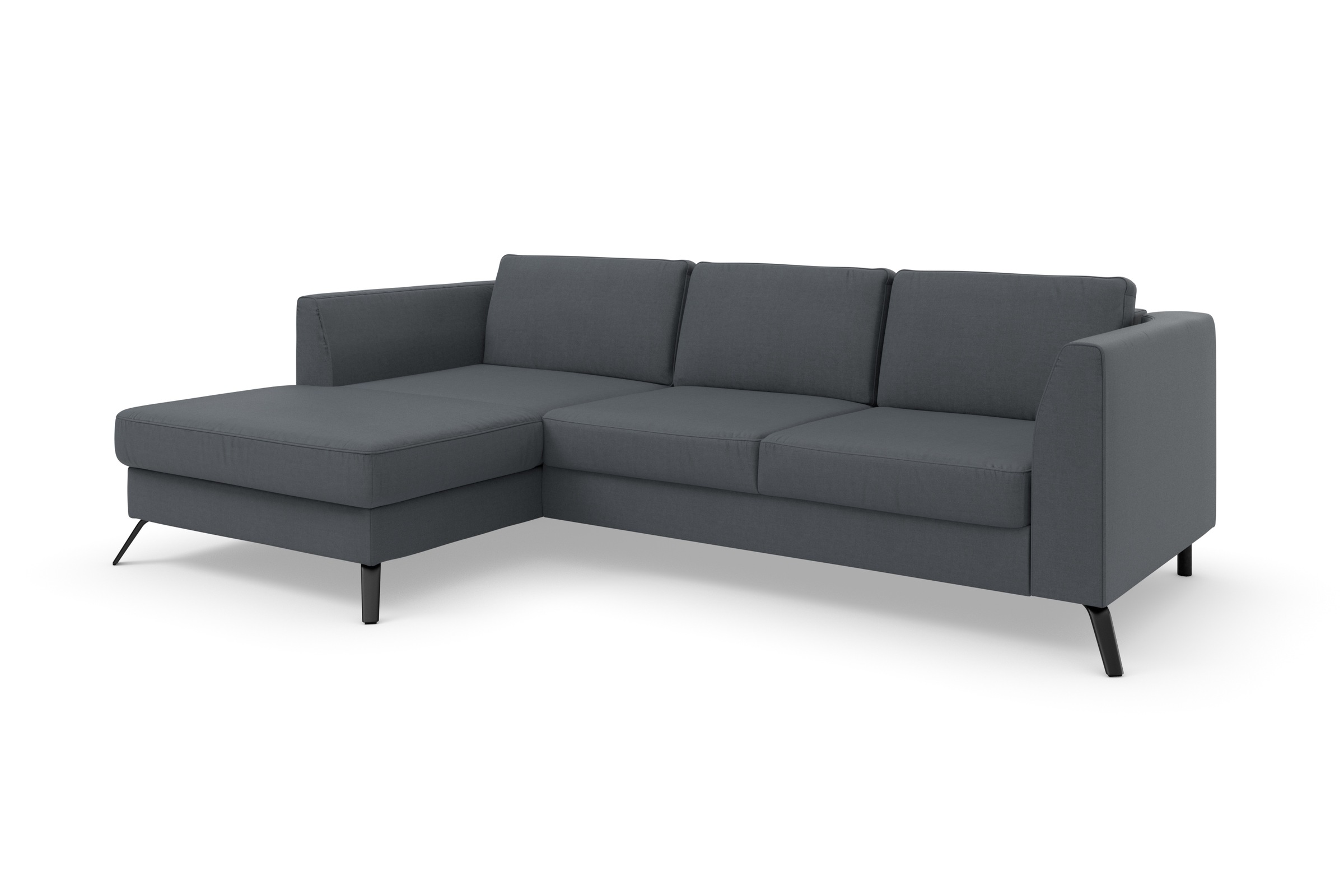 sit&more Ecksofa »Olsen L-Form«, inklusive Sitztiefenverstellung, wahlweise mit Bettfunktion, 15cm hoch