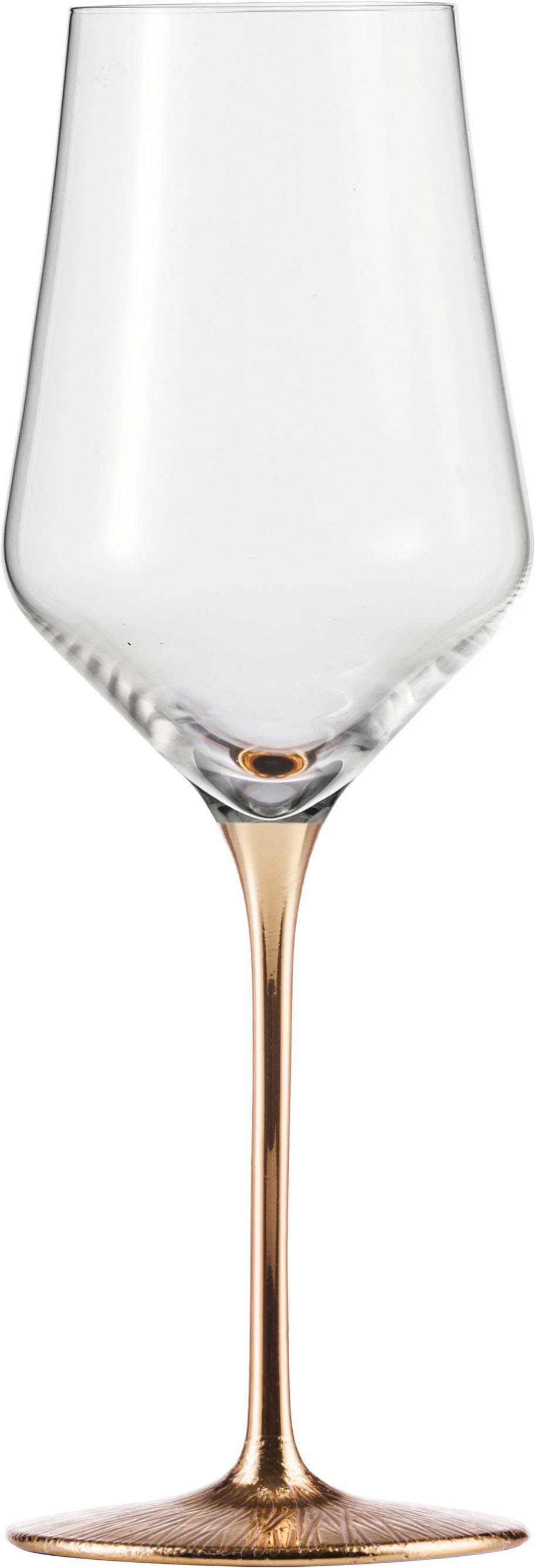 Eisch Germany Weißweinglas »RAVI GOLD, Made in Germany«, (Set, 2 tlg., 2 Weißweingläser im Geschenkkarton), in Handarbeit veredelt mit 24karätigem Gold, 380ml, 2-teilig