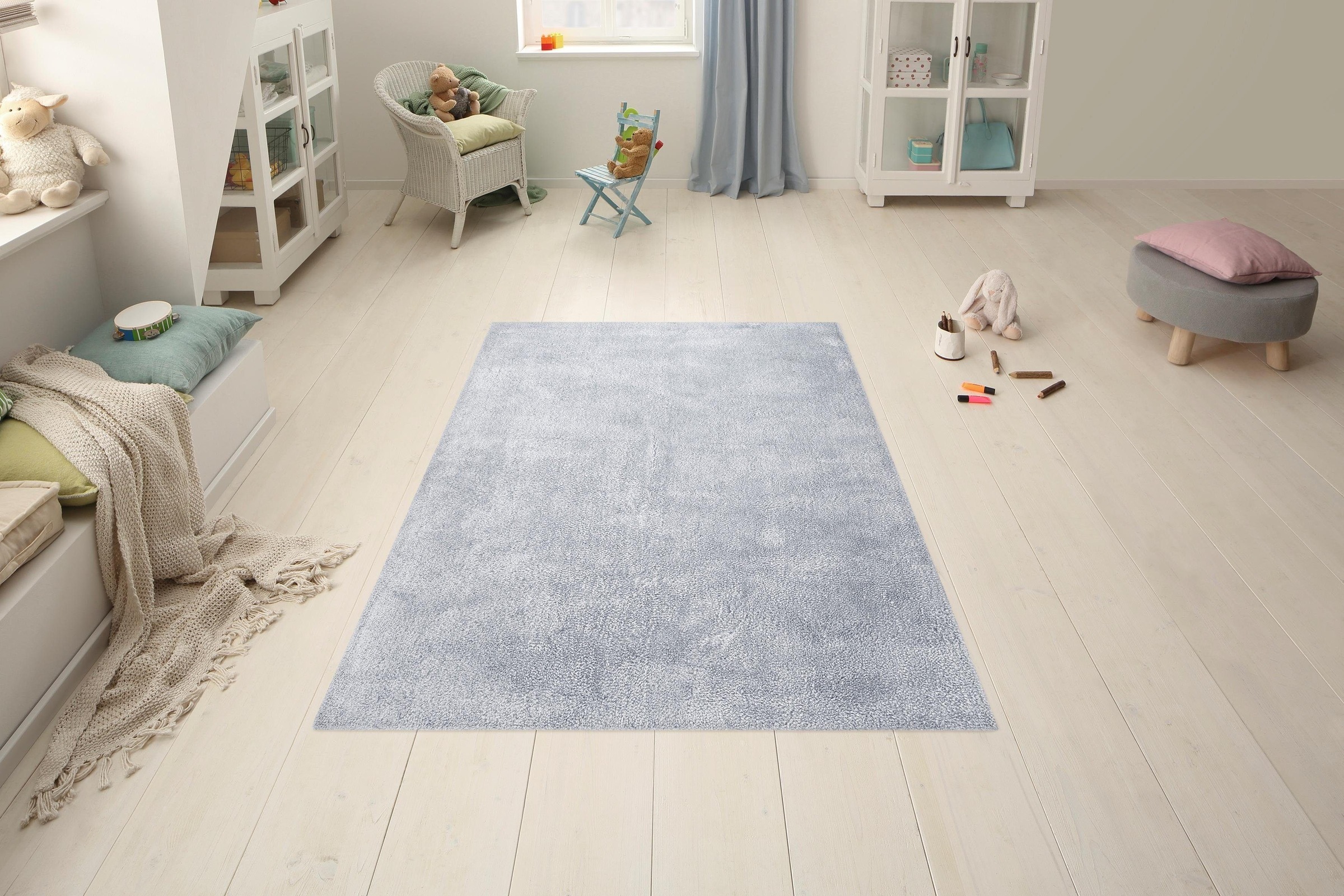 my home Hochflor-Teppich »Carla«, rechteckig, 40 mm Höhe, super soft, Teppich in Pastell-Farben