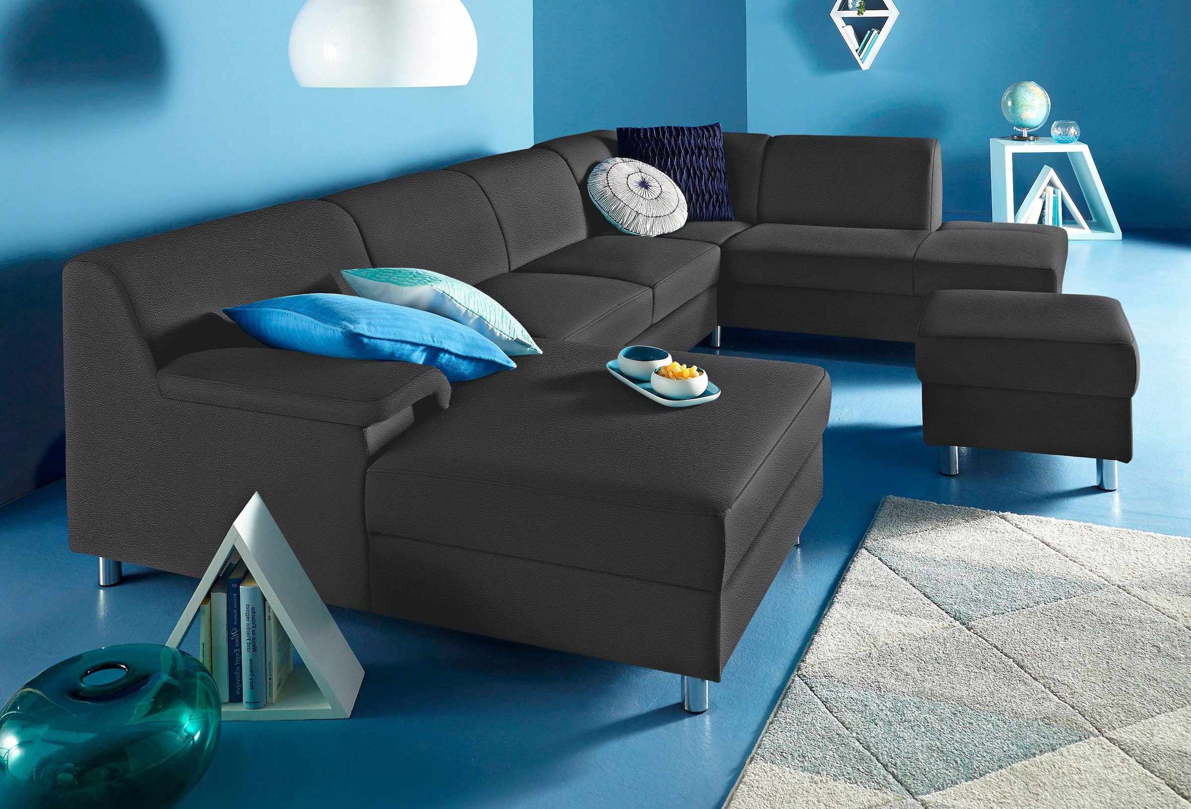 INOSIGN Wohnlandschaft »Jamie, zeitloses Design, fester Sitzkomfort, viel P günstig online kaufen