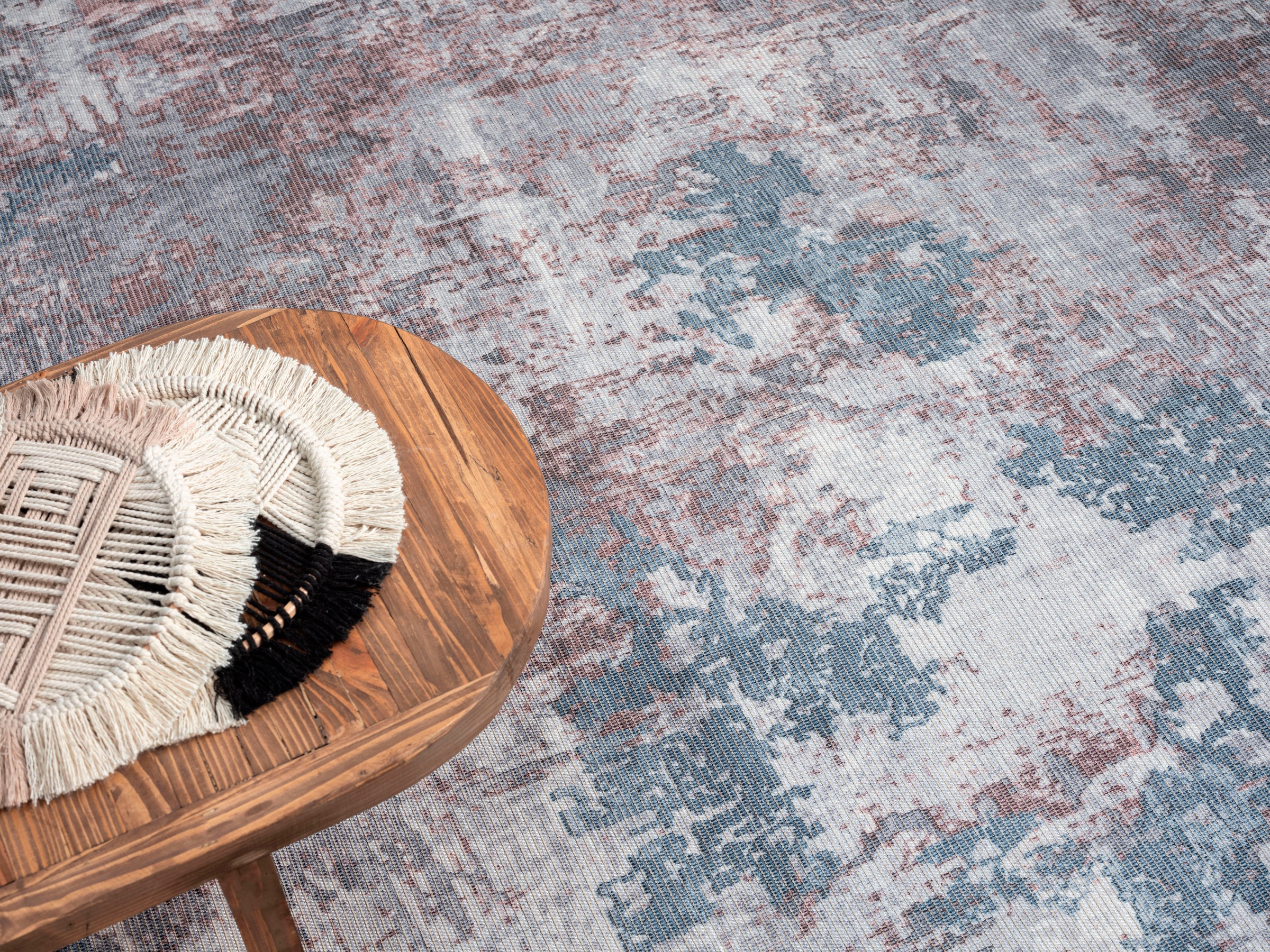 OTTO home Teppich »Mülenen« rechteckig 10 mm Höhe Kurzflor, modernes Design, waschbar, In- und Outdoor geeignet