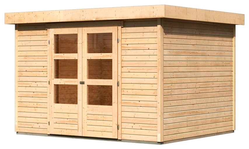 Karibu Gartenhaus »"Arnis 5" anthrazit« aus hochwertiger nordischer Fichte