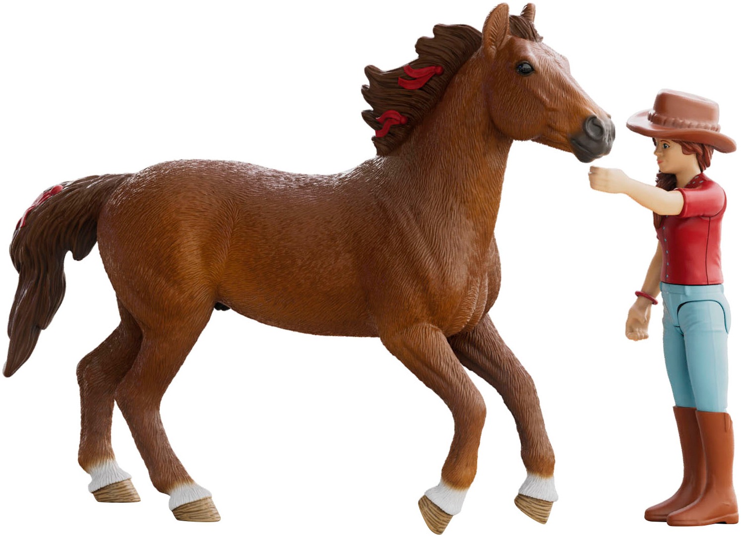 Schleich® Spielfigur »HORSE CLUB, Hannah & Cayenne (42711)«, Made in Europe