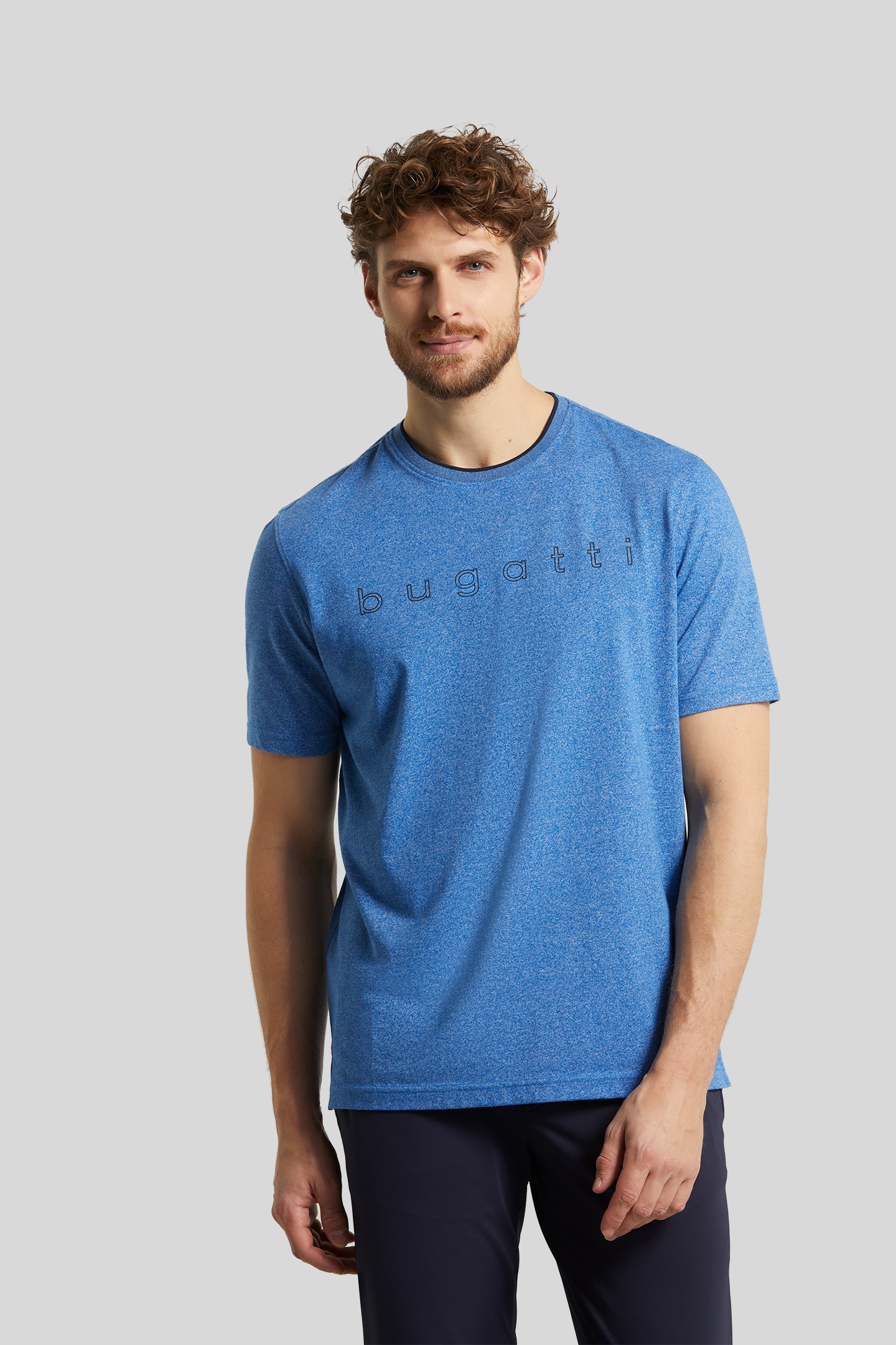 T-Shirt, online bugatti großem mit kaufen Logo-Print bugatti