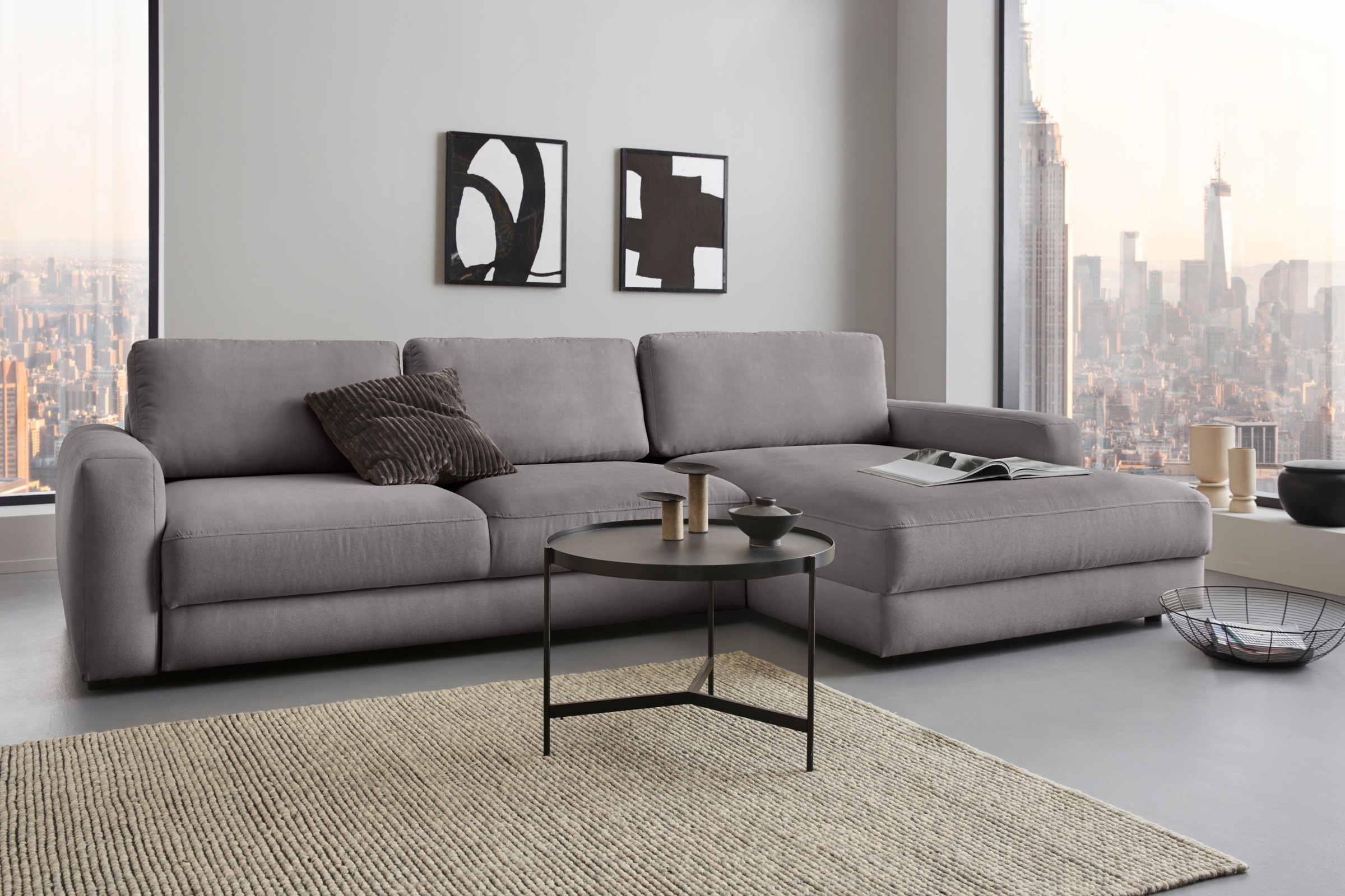 PLACES OF STYLE Ecksofa "Bloomfield, bequem und elegant, OTTOs Choice, Brei günstig online kaufen
