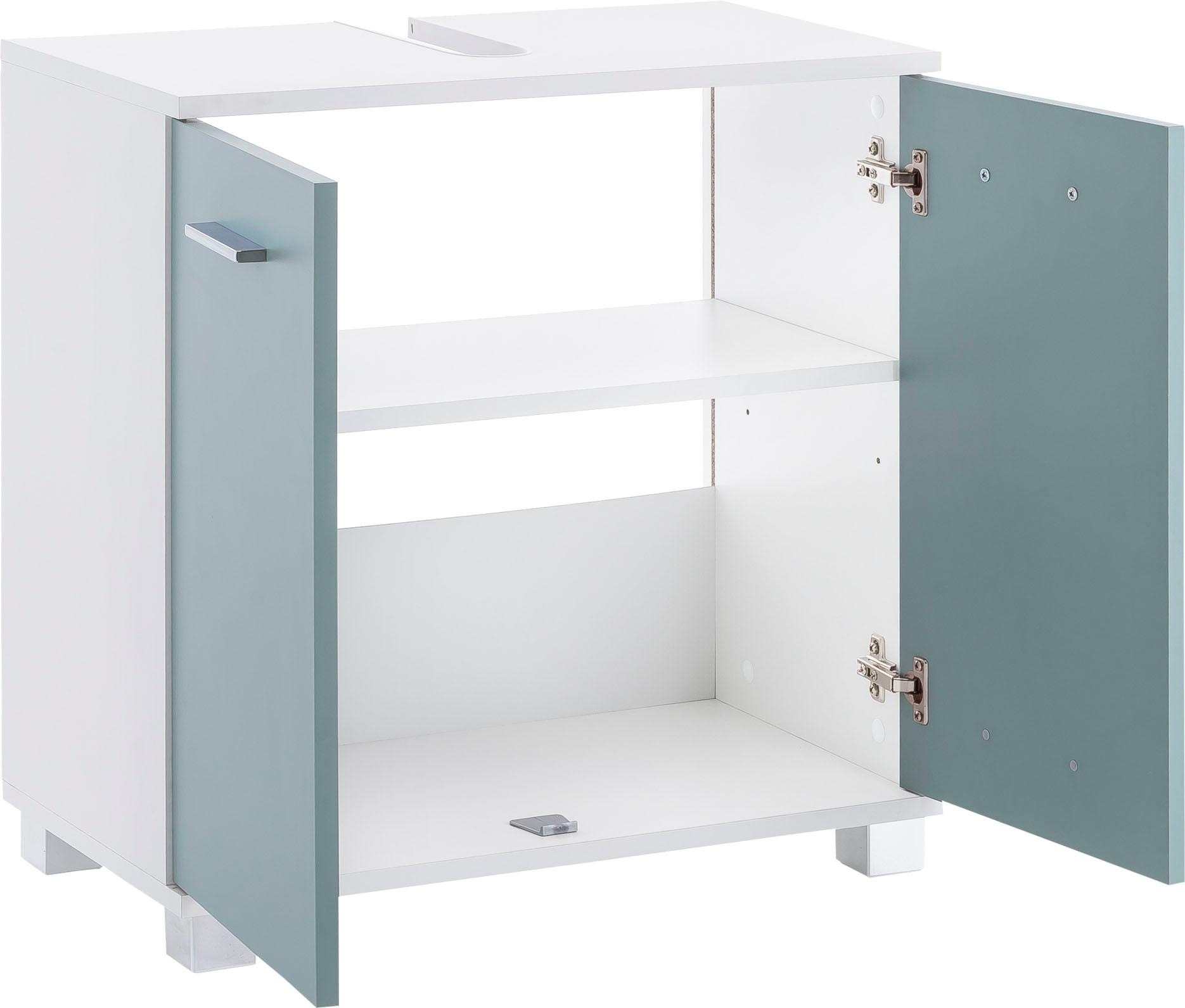 Schildmeyer Waschbeckenunterschrank »Lumo«, Breite mit Metallgriffen & bestellen im Türen cm, 2 60 Online-Shop