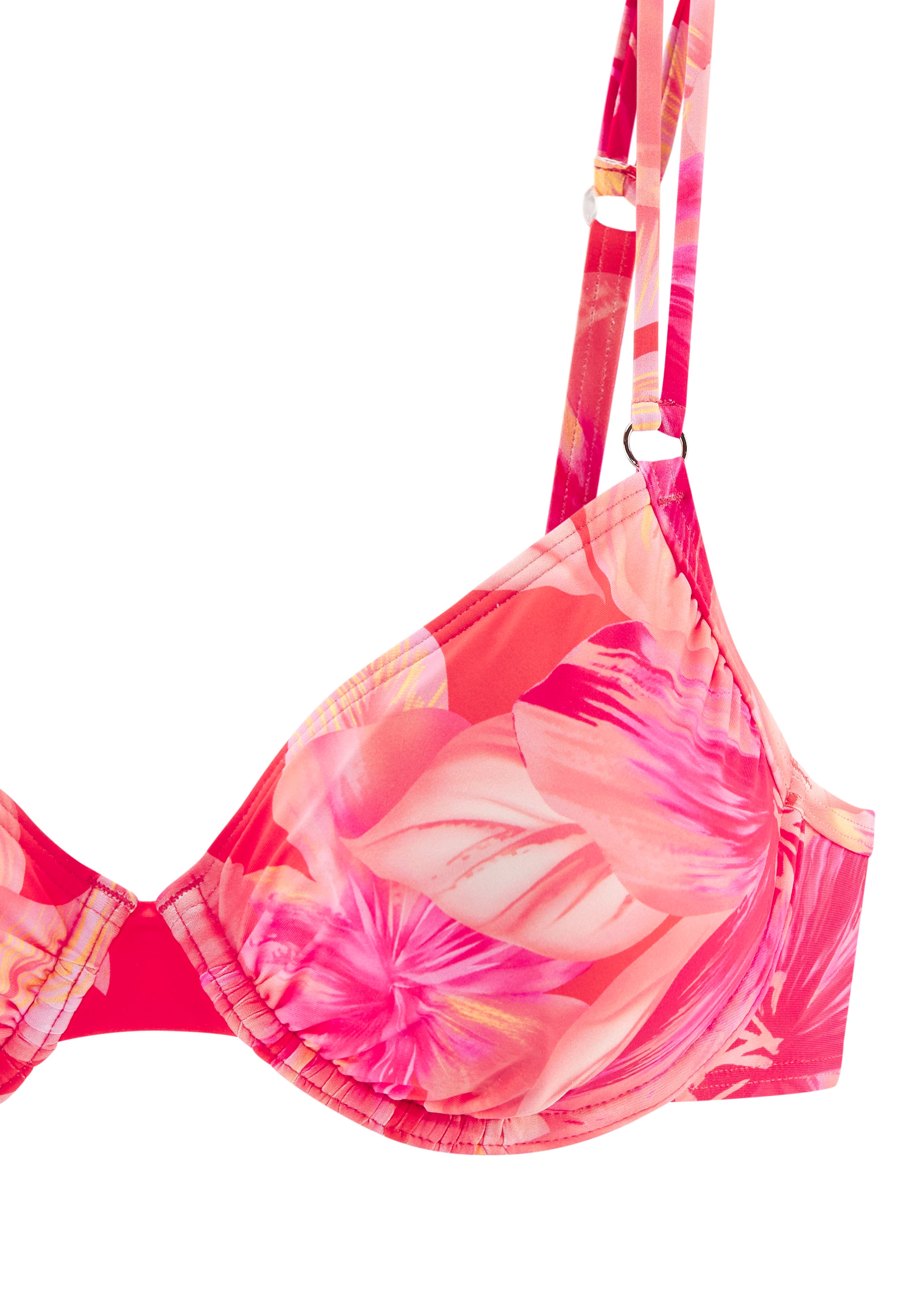 s.Oliver Bügel-Bikini-Top »Jayce«, mit goldfarbigen Zierringen