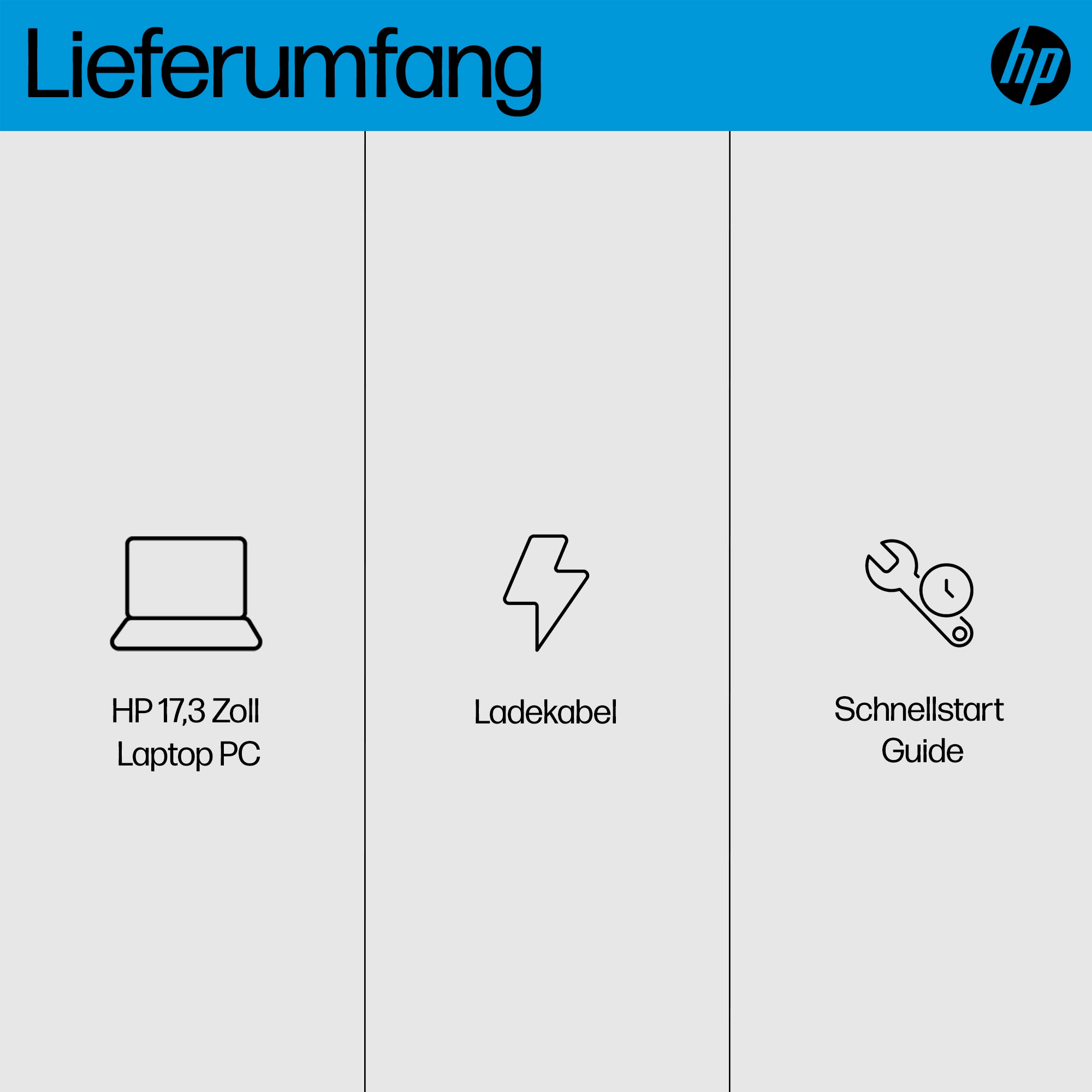 HP Notebook »17-cn3261ng«, 43,94 cm, / 17,3 Zoll, Intel, Core i5, Iris Xe Graphics, 512 GB SSD