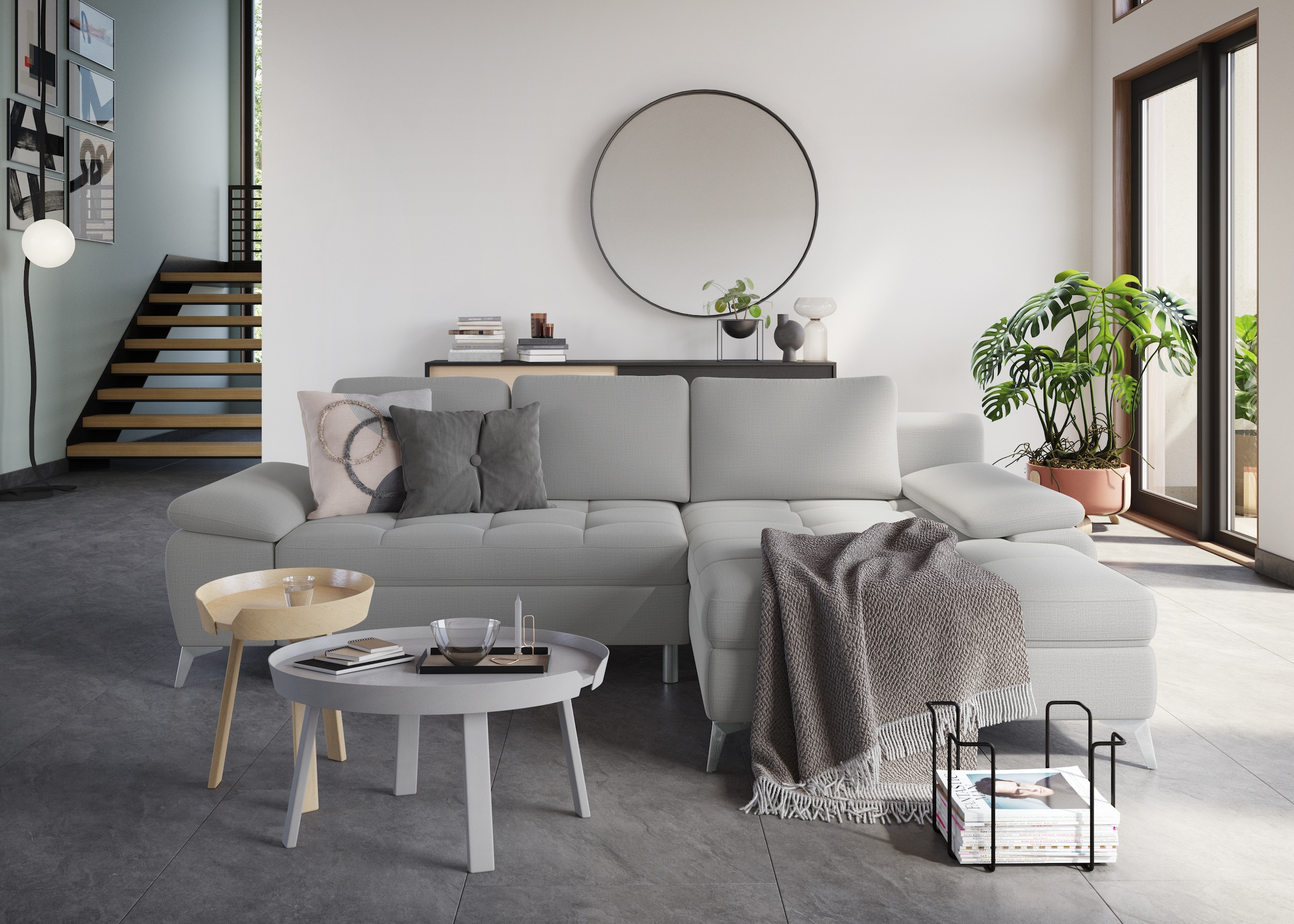sit&more Ecksofa »Latigo L-Form«, mit Recamiere, wahlweise mit Bettfunktion günstig online kaufen