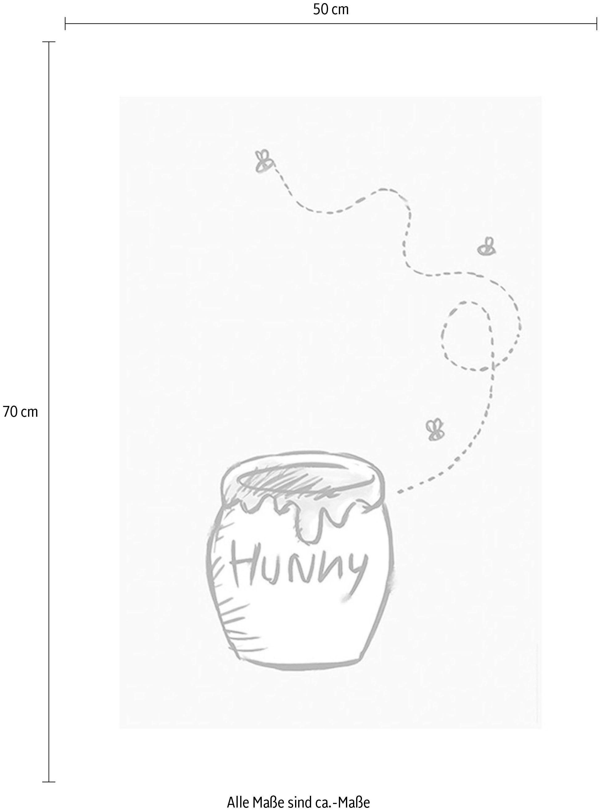 Komar Bild »Winnie the Pooh Hunny Pot«, Disney, (1 St.), Wandbild zur Dekoration im Kinderzimmer - ohne Rahmen
