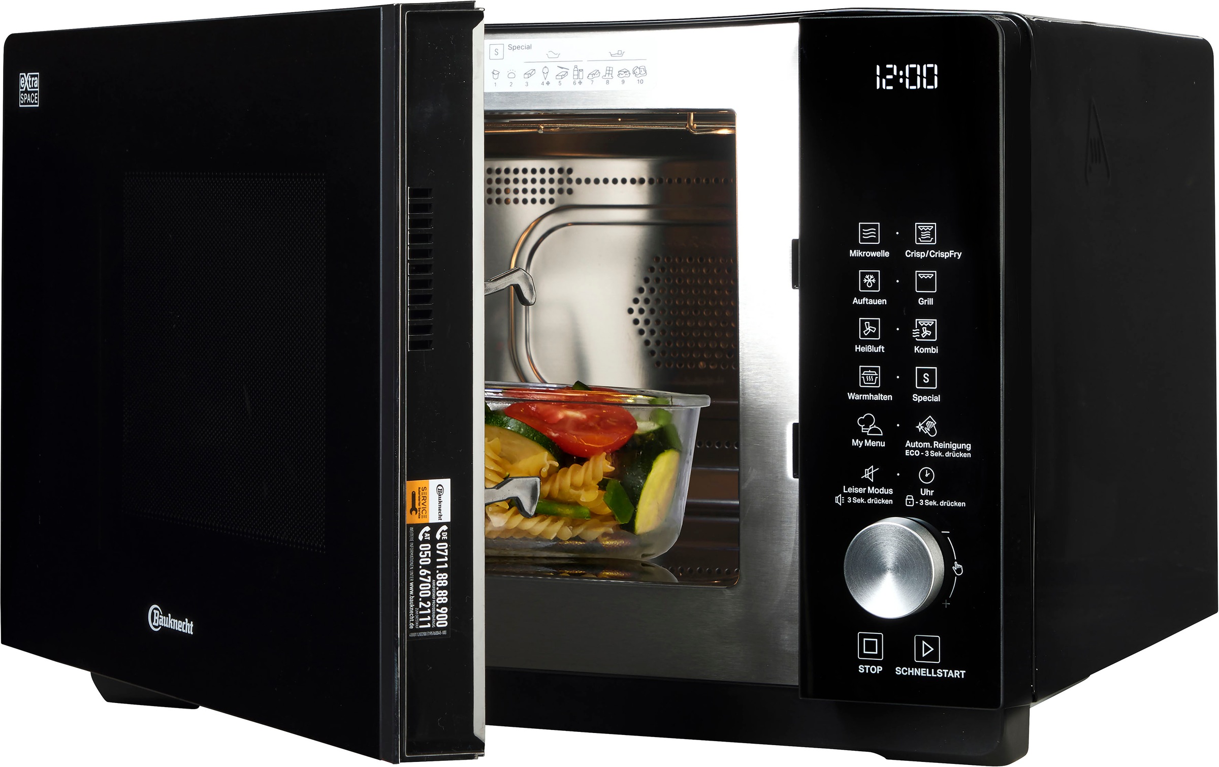 BAUKNECHT Mikrowelle »MF 258 B« Grill   Heißluft   Mikrowelle intelligente günstig online kaufen