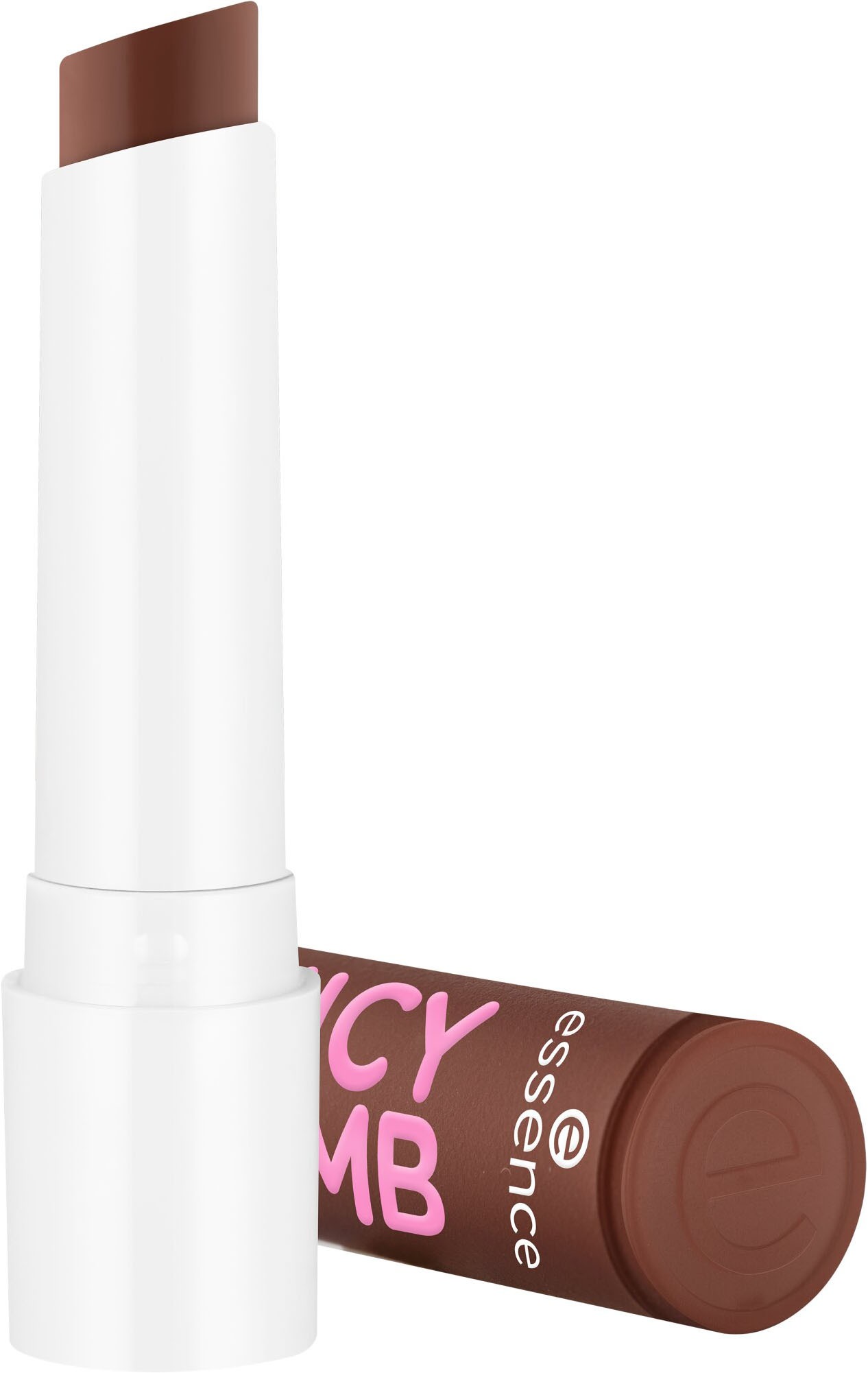 Essence Lippenbalsam »JUICY BOMB glossy butter balm«, (Set, 3 tlg.), Schmelzende Textur mit schokoladigem Duft für glänzende Lippen!