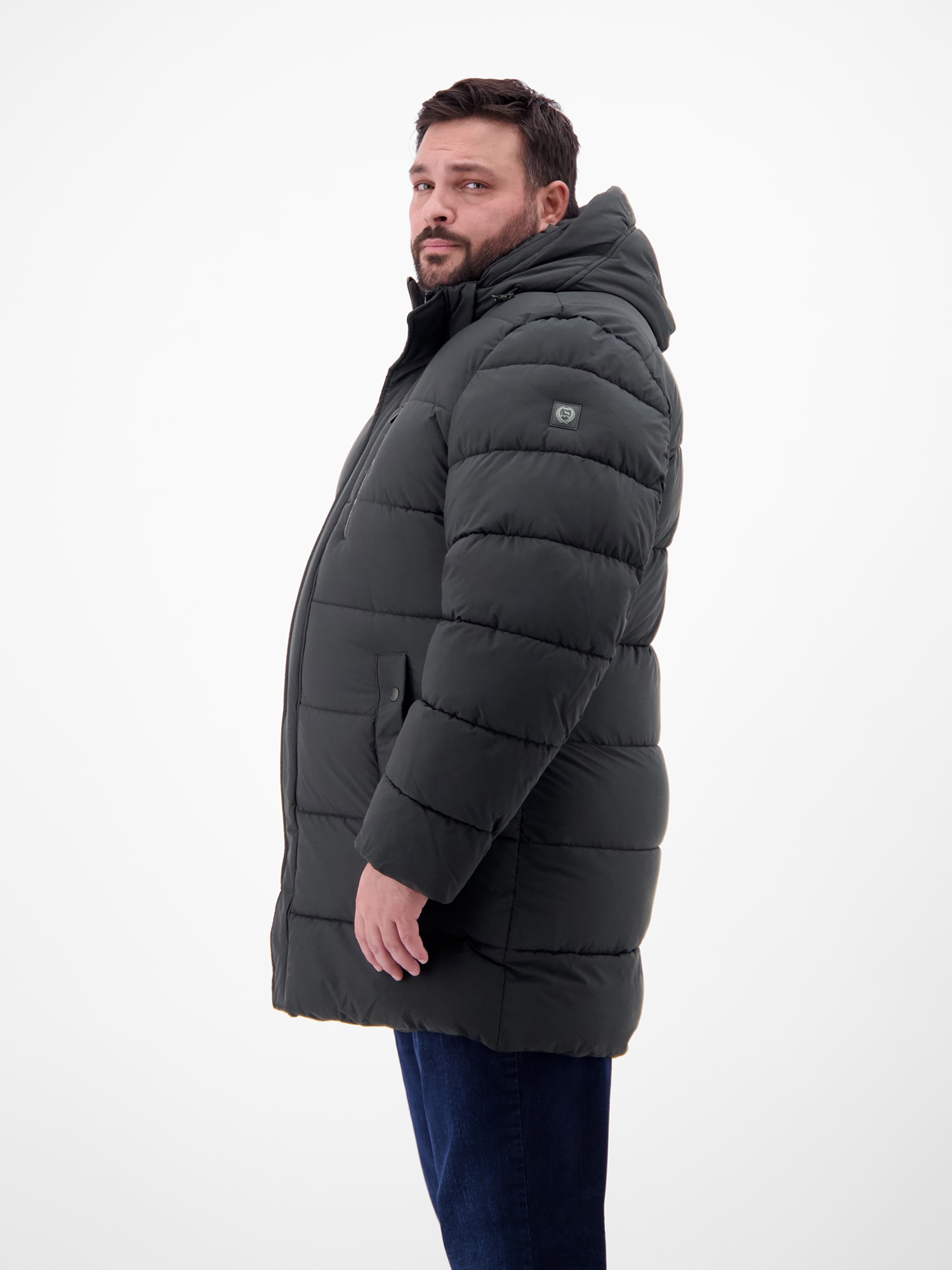 LERROS Winterjacke »LERROS Herren Steppjacke in Großen Größen« mit Kapuze Wasser- und windabweisend, atmungsaktiv