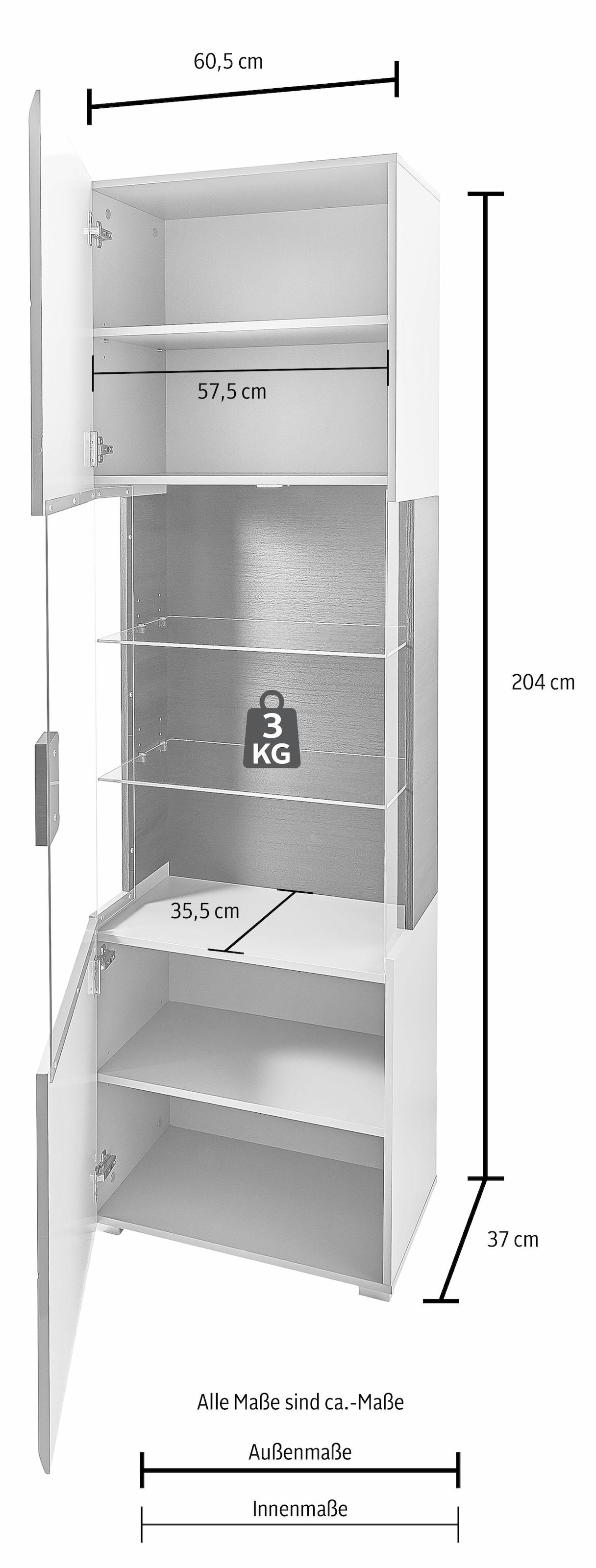 Helvetia Vitrine »Toledo«, Höhe 204 cm auf Rechnung kaufen