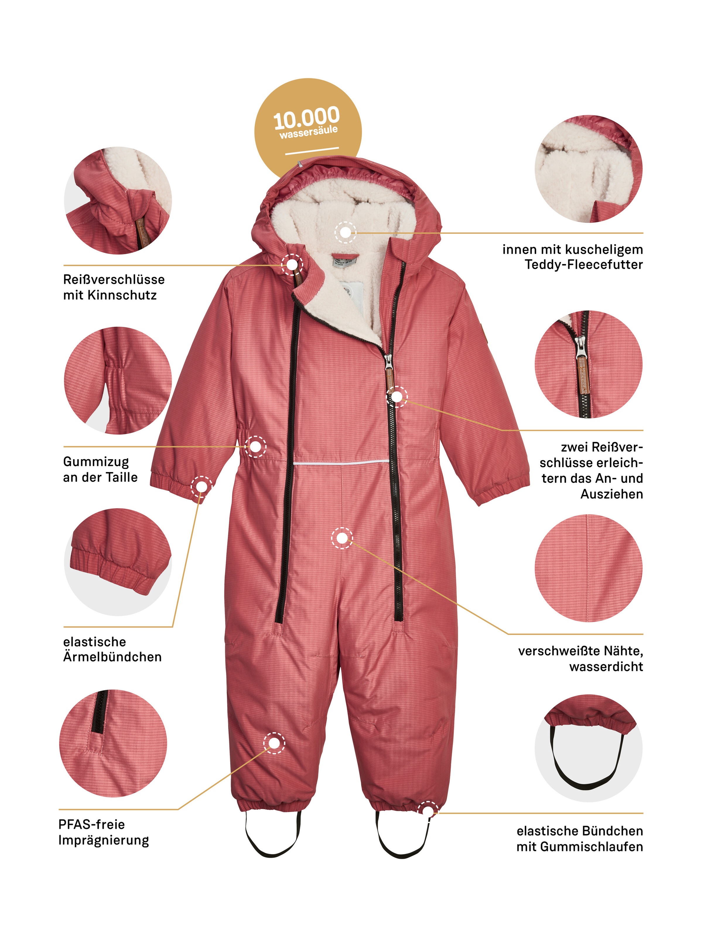 first instinct by killtec Overall »FIOW 59 MNS ONPC« Wind- und wasserdichter Overall mit verschweißten Nähten, PFAs-frei