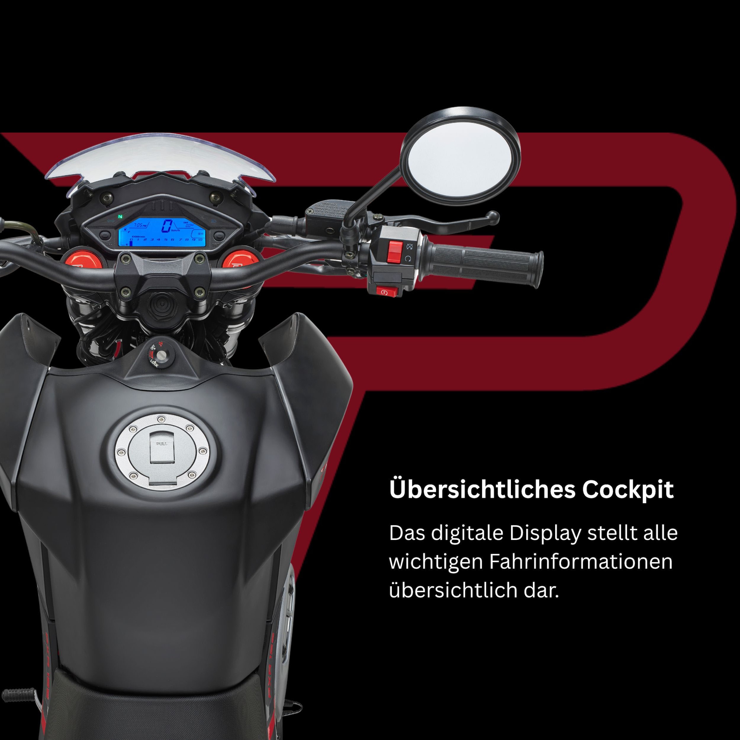 PRIKE Motorrad »PXA 125 Adventure, E5+« 124 cm³ 85 km/h Euro 5+ 9,9 7,3 kW, 9,9 PS, CBS, 125er Reise-Enduro, digitales Cockpit