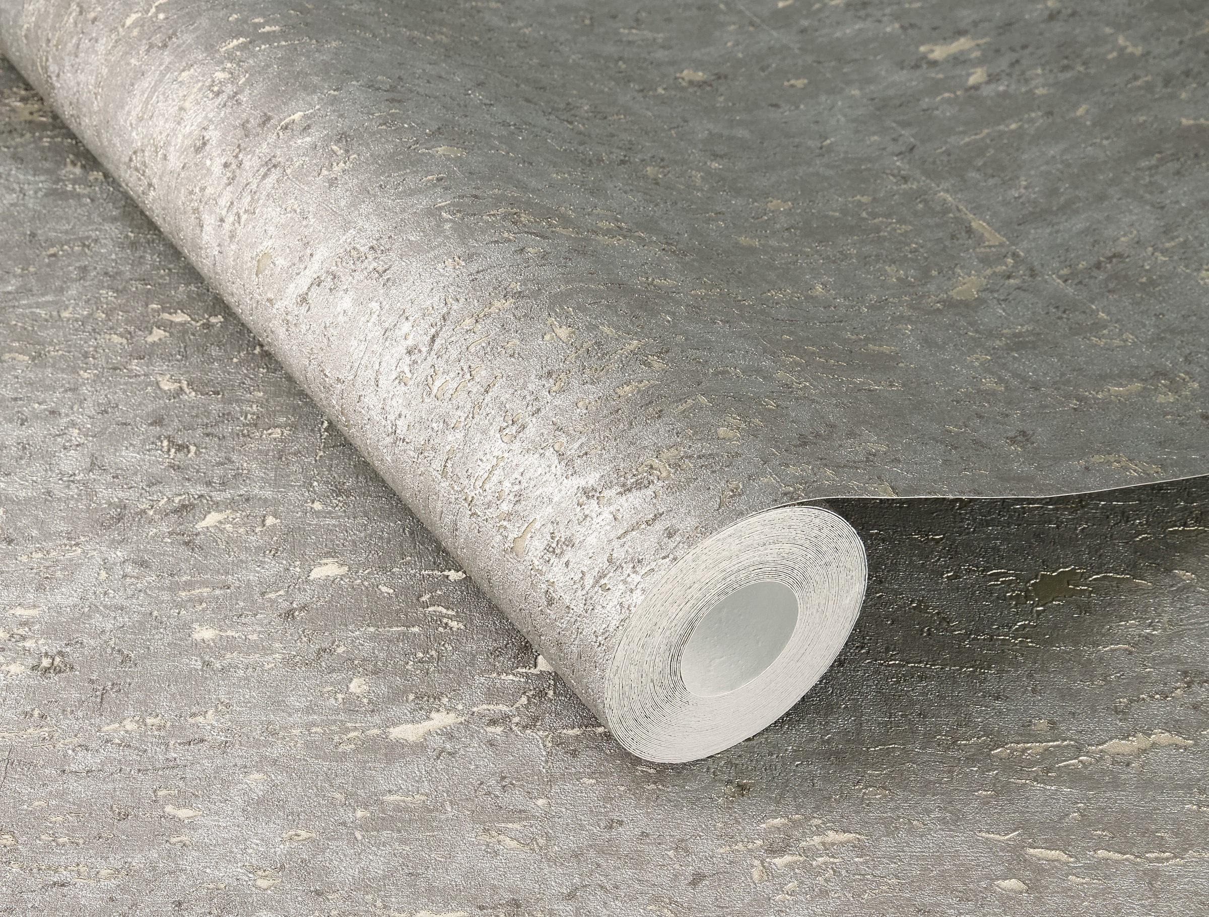 Rasch Vliestapete »Vliestapete Curiosity 538335« Gold-Optik strukturiert Metallic