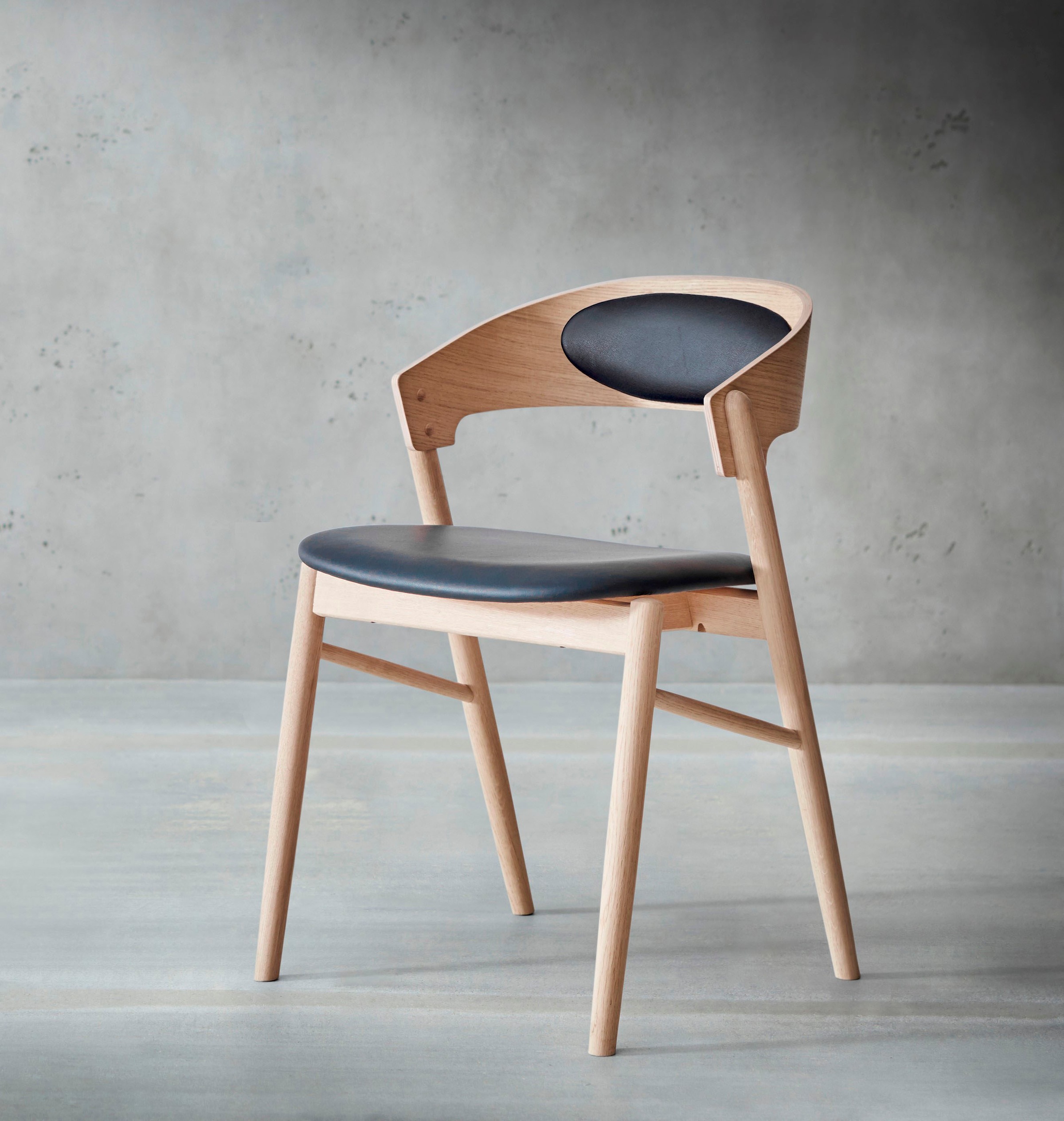 Hammel Furniture Holzstuhl »Findahl by Hammel Springer«, (Set), 2 St., Massivholz, mit Sitz und Rückenpolster aus Leder