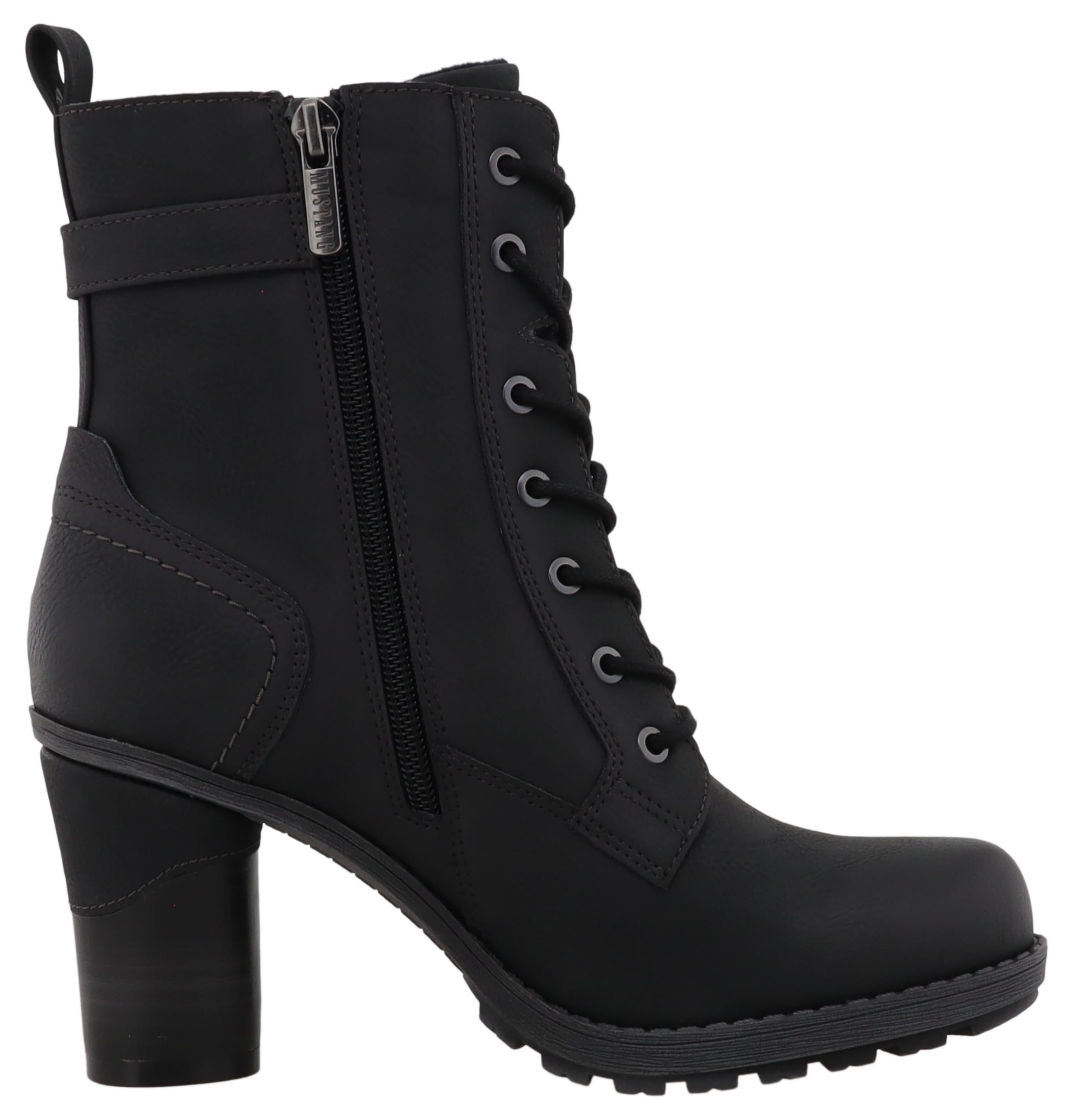 Mustang Shoes Winterstiefelette »Palma«, Schnürstiefelette, Winterboots mit modischem Absatz