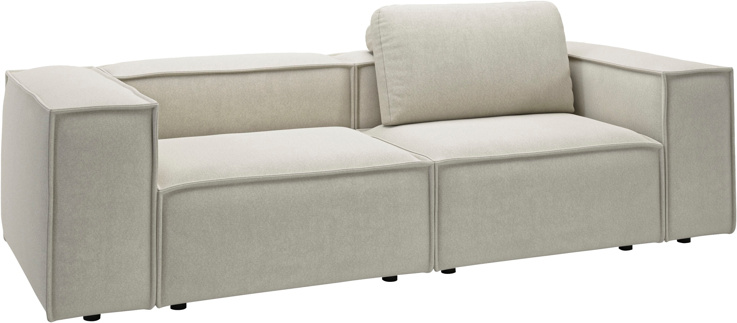 Places of Style 2-Sitzer »Watertown, modernes Sofa 246 cm breit, auch in Feincord«, stilvolles Sofa für 2 Personen mit extra breiter Sitzfläche