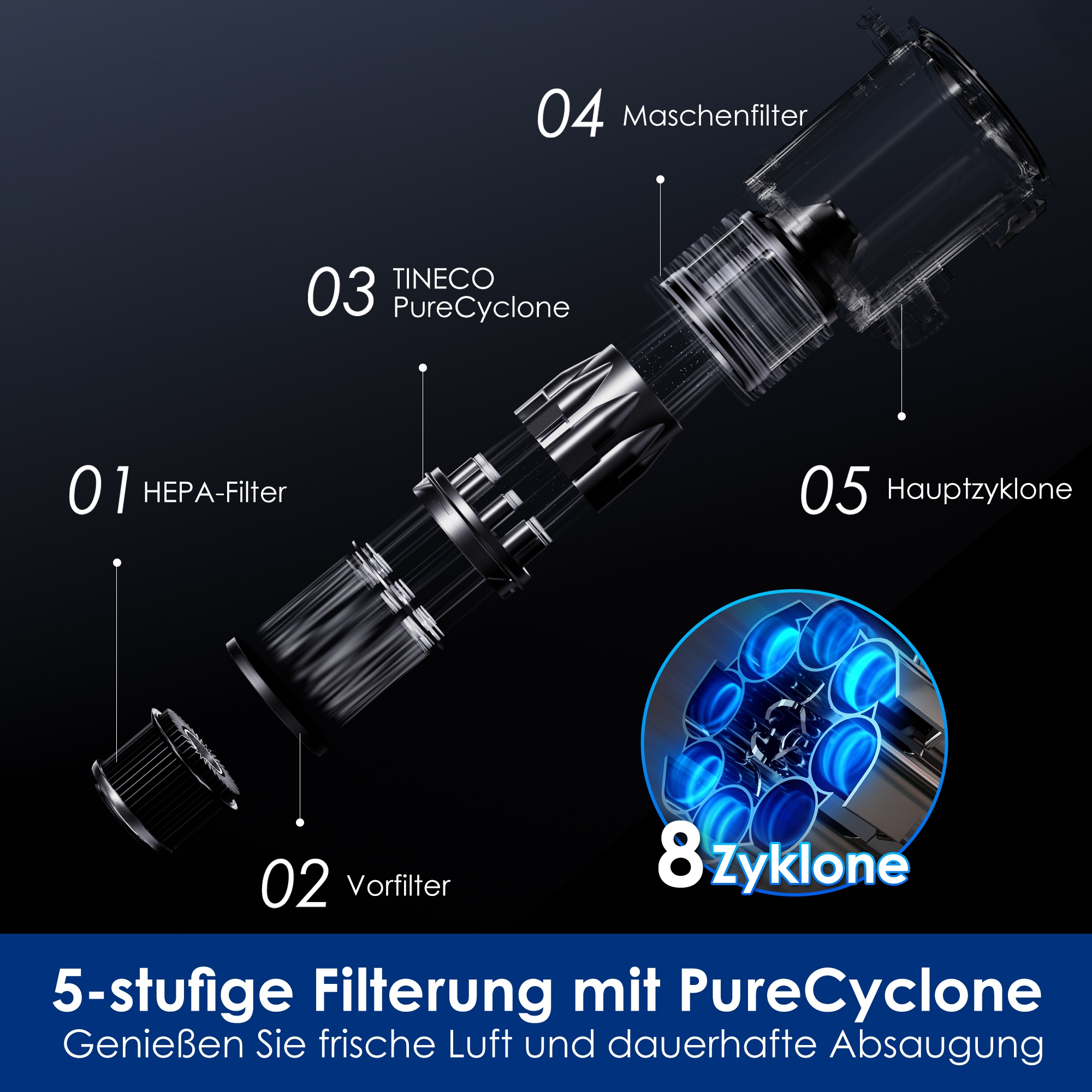 Tineco Nass-Trocken-Sauger »FLOOR ONE Switch S7 Stretch Premium, mit 85°Grad Heißluft-Trocknung,« für Tierhaare & Allergiker, Teppich & Hartboden