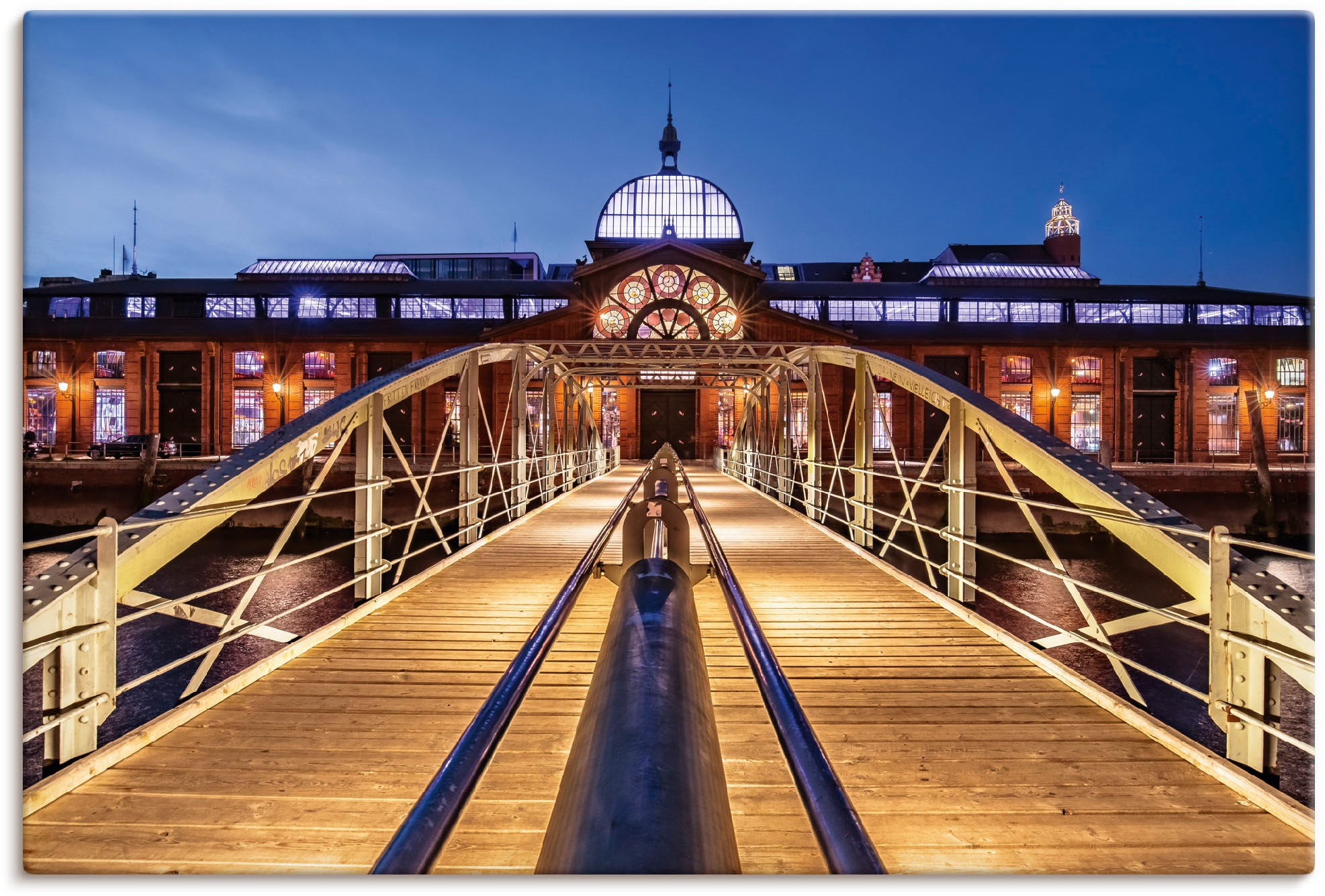Artland Wandbild »Fischmarkt Hamburg« Hamburg 1 Stk. tlg. als Alubild, Outd günstig online kaufen