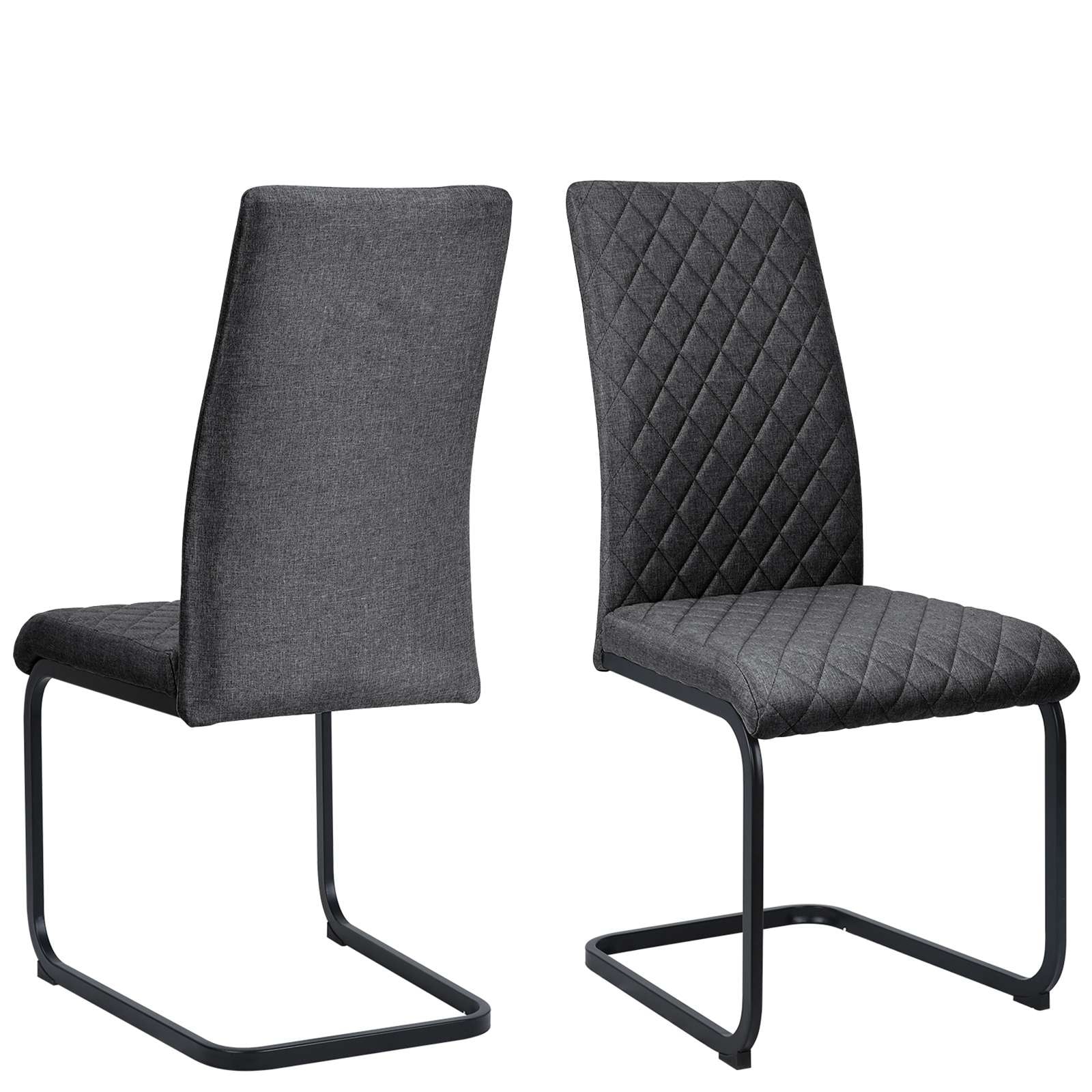 OTTO home Esszimmerstuhl »Valbourg« () Freischwinger, gepolsterte Rückenlehne und Sitzfläche, 2er Set