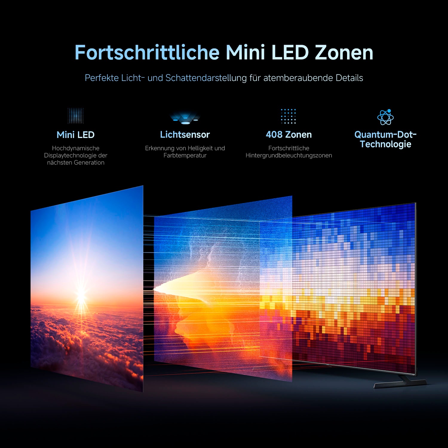 Xiaomi QLED Mini LED-Fernseher »L55MB-SEU« 138 cm/55 ″ Smart-TV Xiaomi TV S Pro Mini LED 55 (2026)