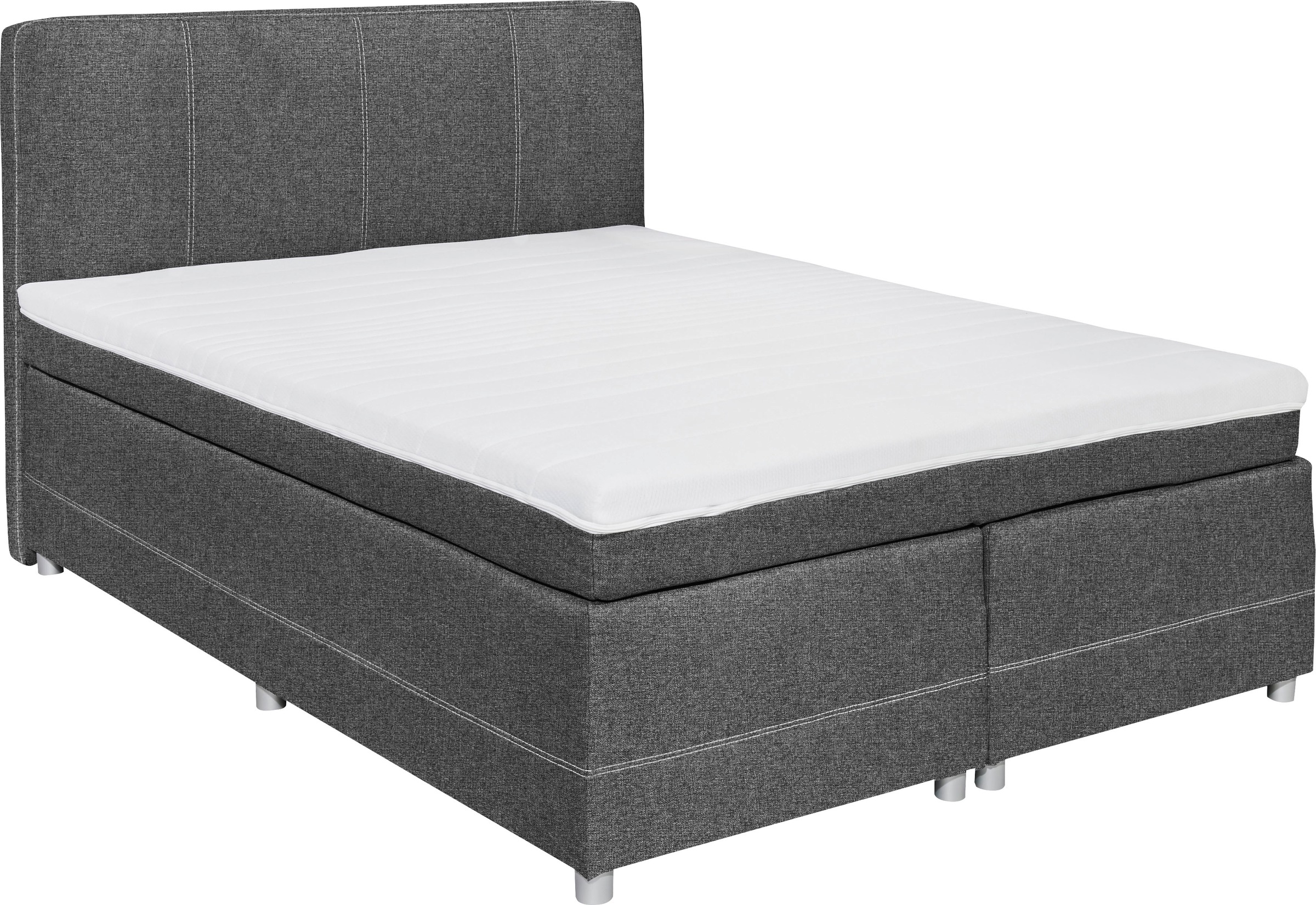 ED EXCITING DESIGN Boxspringbett »Luanda«, wahlweise mit Matratze und Topper