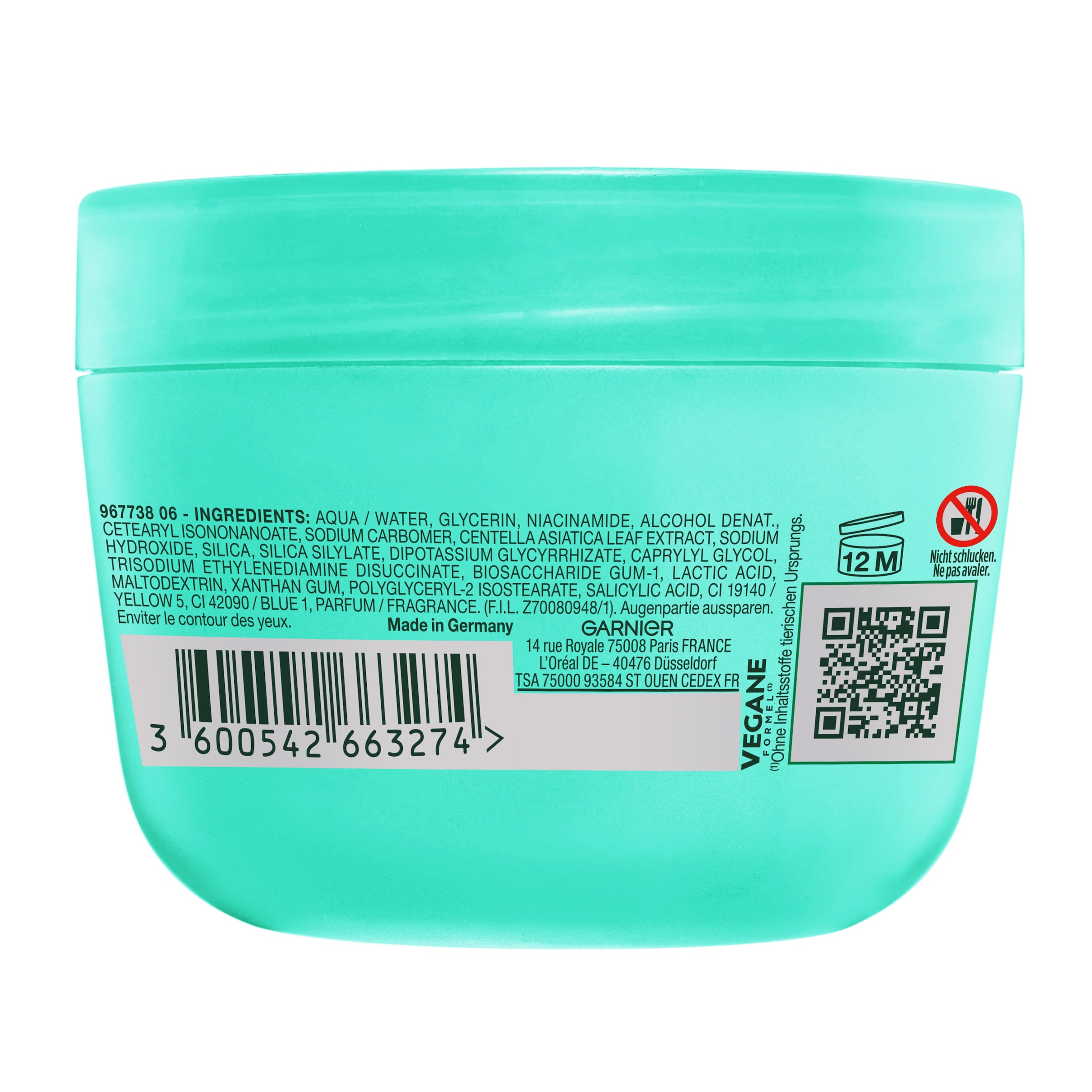 GARNIER Tagescreme »FRESH & MATTE SALICYLIC SORBET CREME« sanftes Peeling gegen Pickel und Unreinheiten
