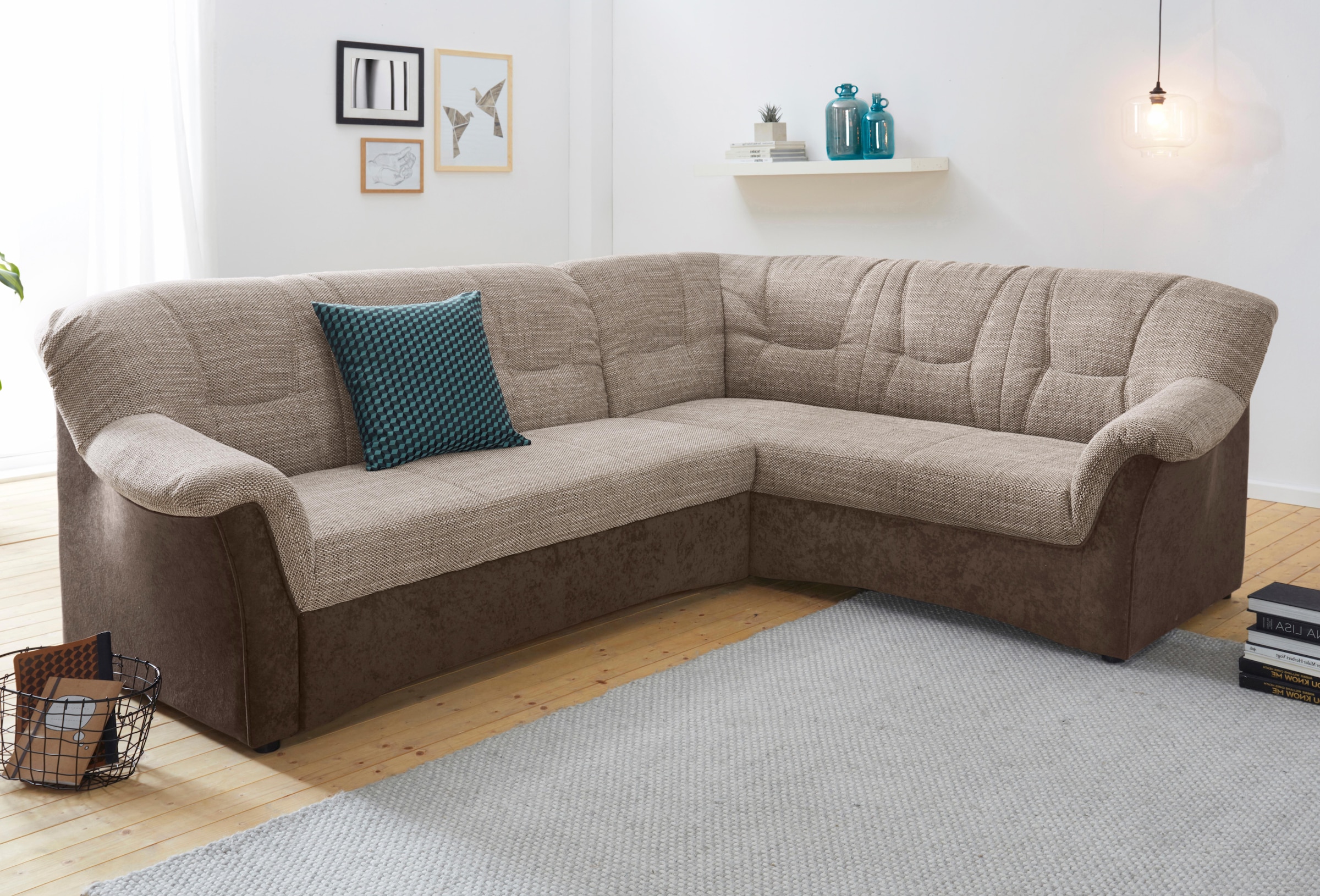 DOMO collection Ecksofa »Sarafina zeitlos und komfortabel, optional mit Fed günstig online kaufen