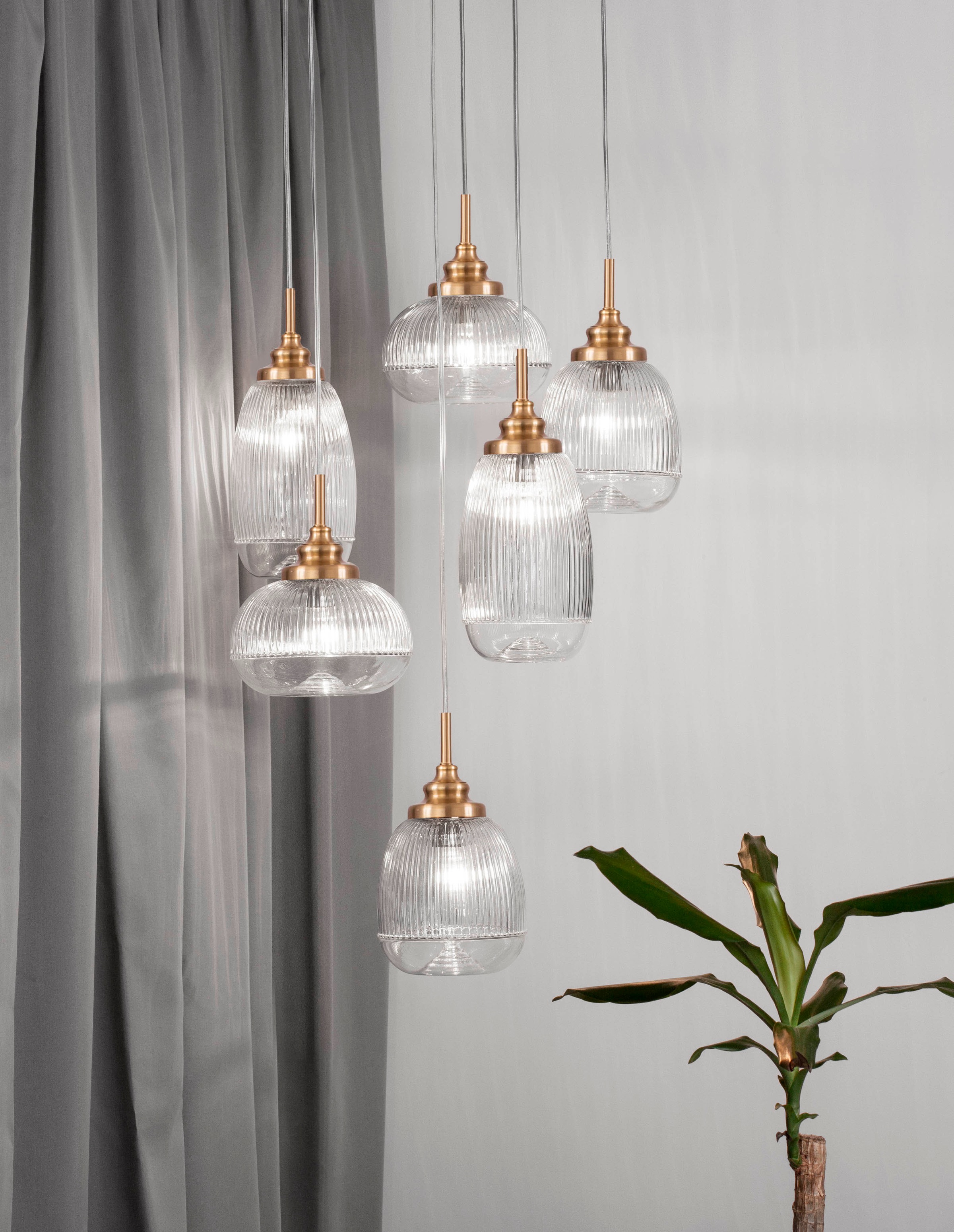 Nova Luce Hängeleuchten »MOND« E14 1 Stk. Ohne Beleuchtung günstig online kaufen