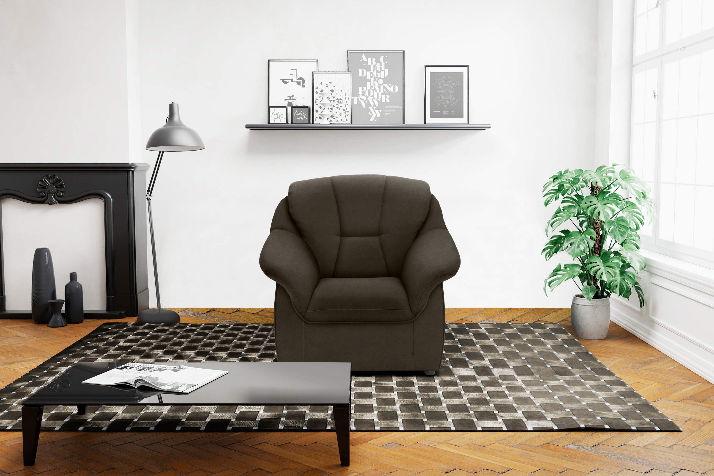 DOMO collection Sessel »Faenza für kleine Räume, zeitlos und elegant, kompa günstig online kaufen