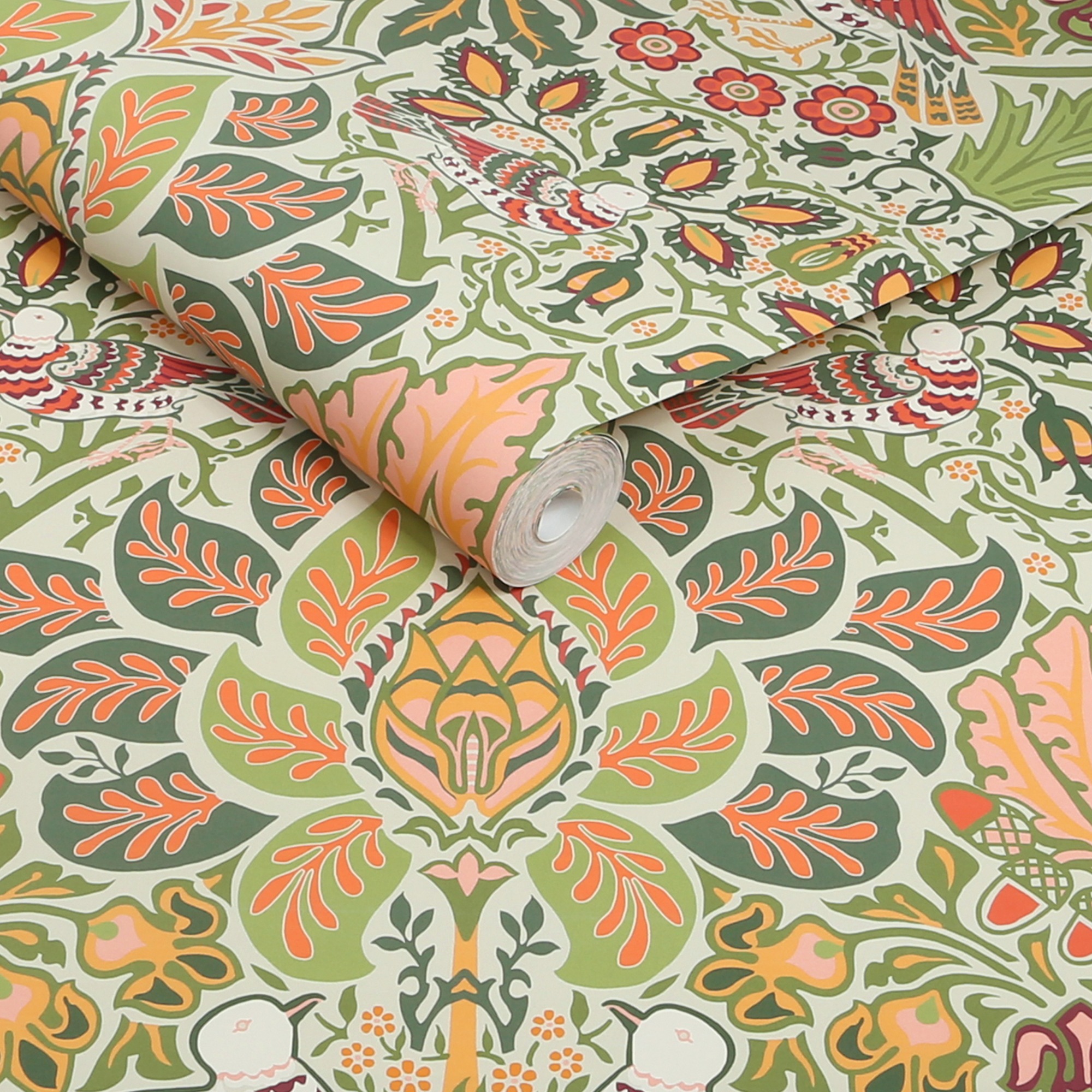 WILLIAM MORRIS AT HOME Vliestapete »Dove & Rose Olive« Motiv glatt Design T günstig online kaufen