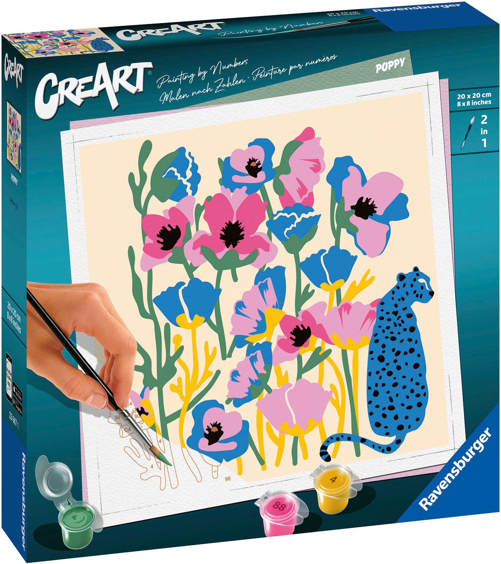 Ravensburger Malen nach Zahlen »CreArt, Poppy«, Made in Europe