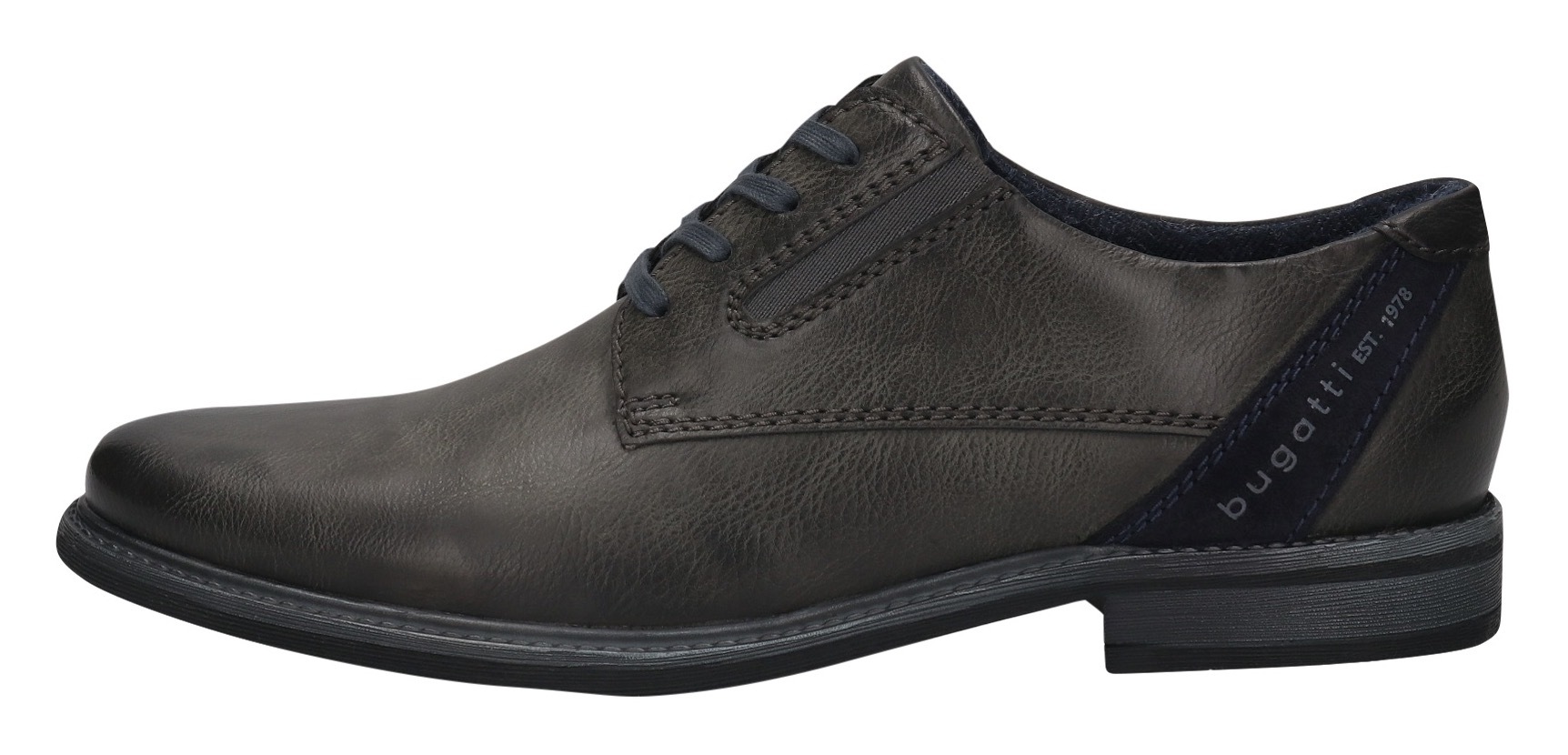 bugatti Schnürschuh, Anzugschuh, Business Schnürschuh mit modischem Fersen-Flag