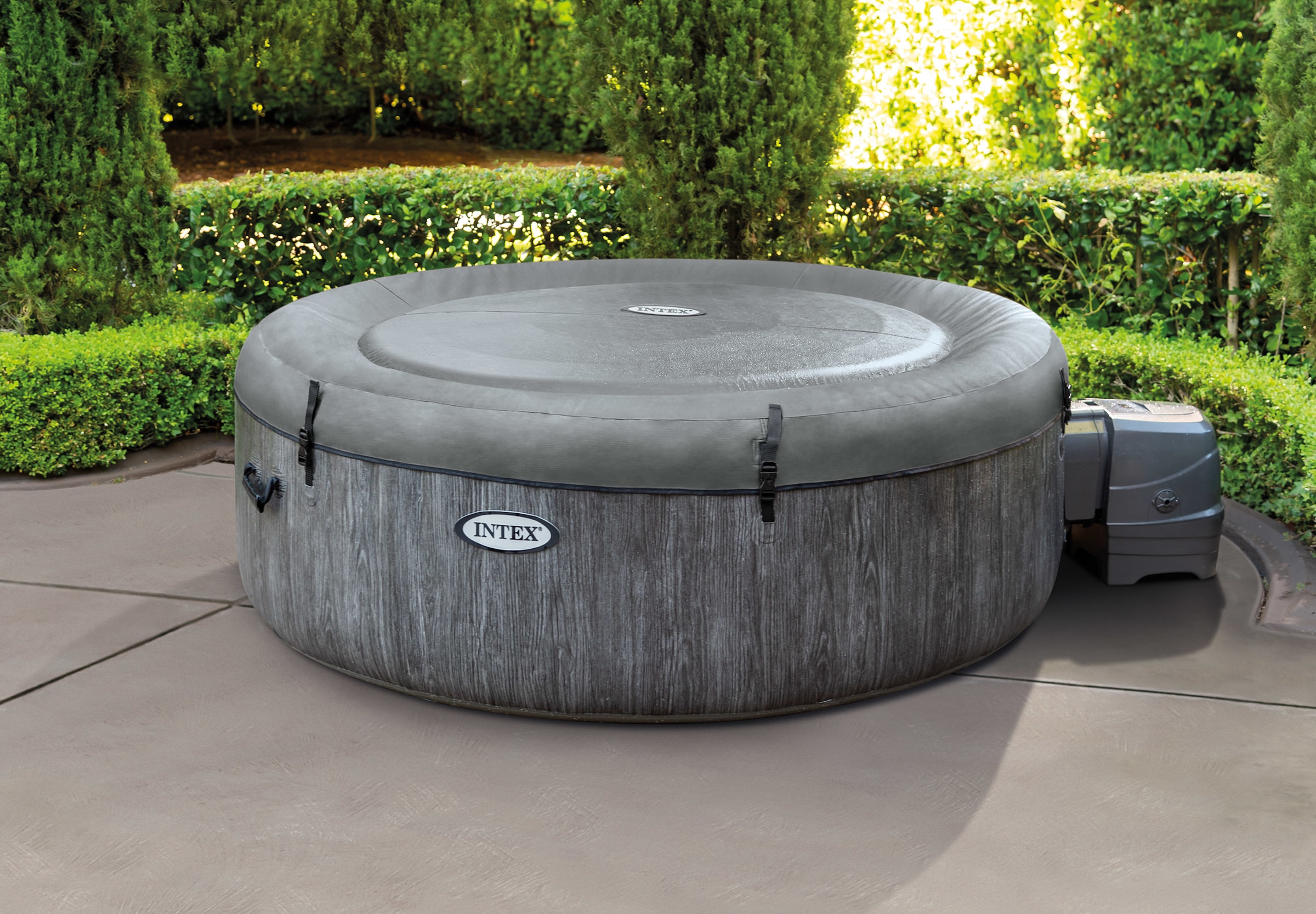 Intex Whirlpool »PureSpa™ Bubble Massage Greywood Deluxe«, 7-tlg., ØxH: 196x71 cm