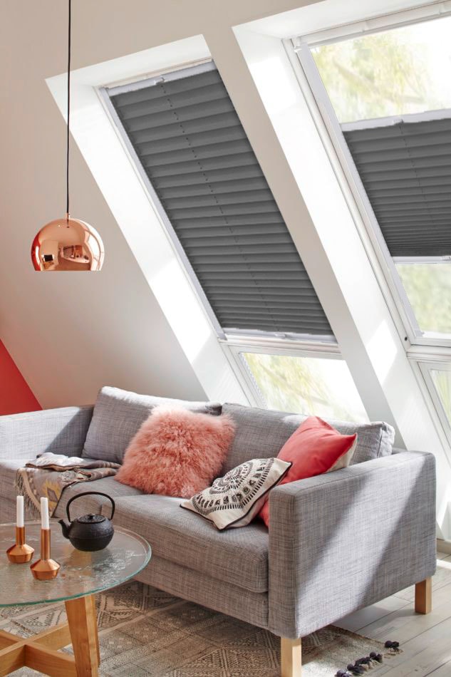 sunlines Dachfensterplissee verspannt, schnell Lichtschutz, bestellen bequem und Crepe«, Thermo »Classic Style