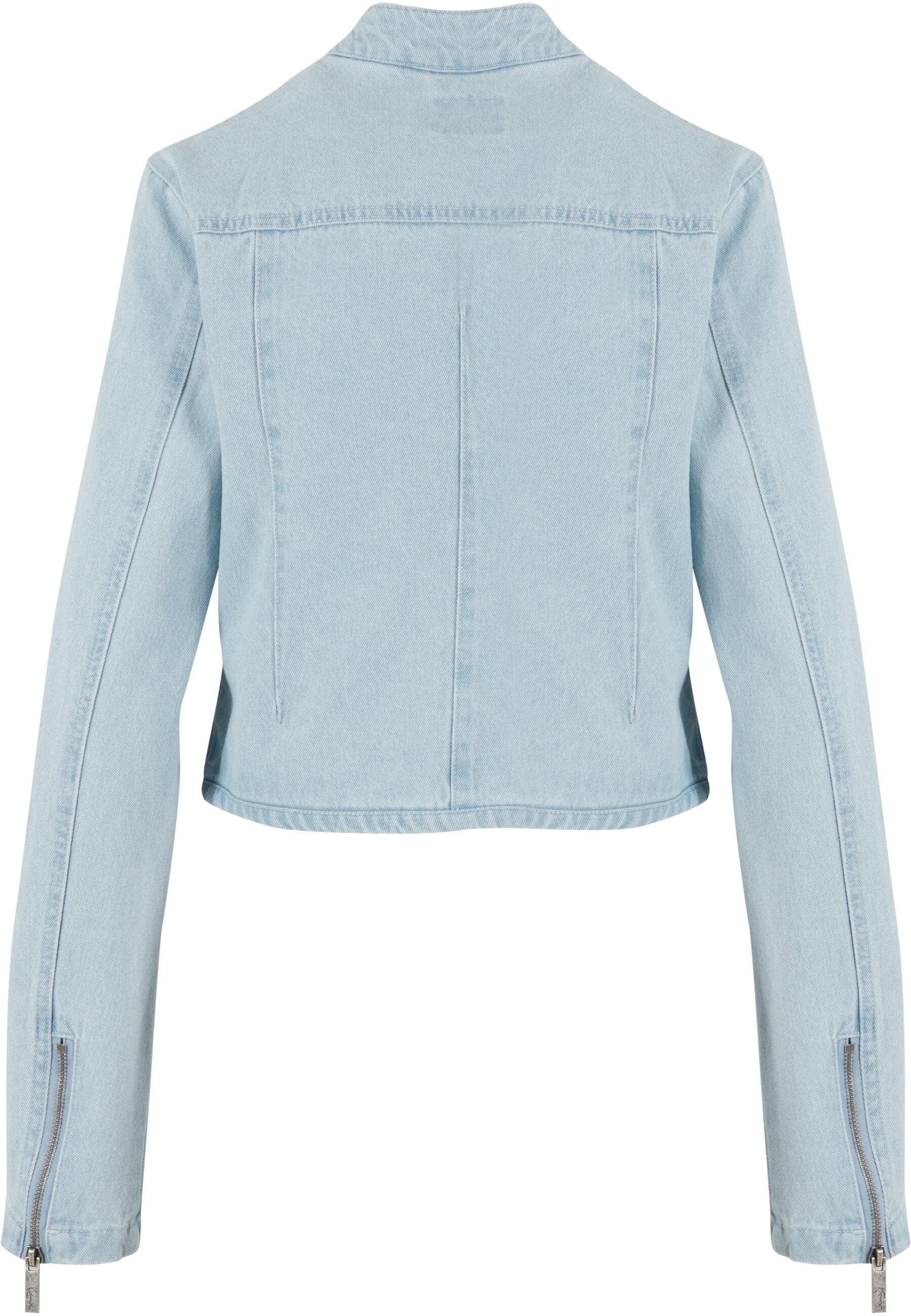 Karl Kani Allwetterjacke »Karl Kani Retro TM Denim Biker Jacket« 1 Stk. tlg. ohne Kapuze