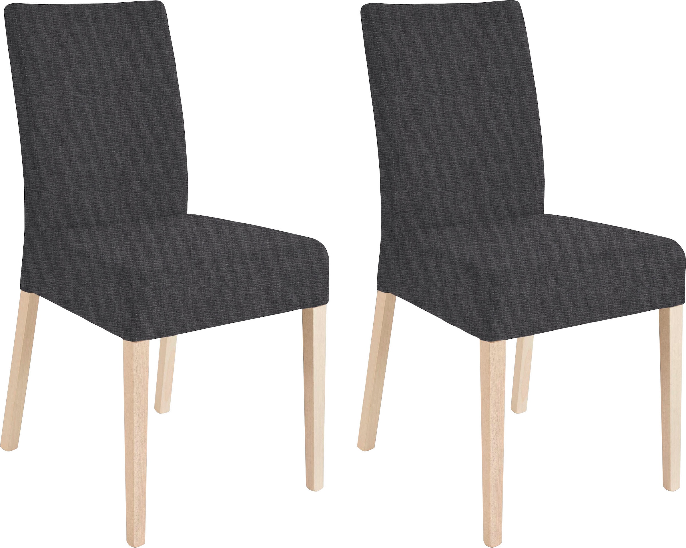 Home affaire 4-Fußstuhl »Umag« (Set) 2 Stk.Sitz und Rücken gepolstert günstig online kaufen