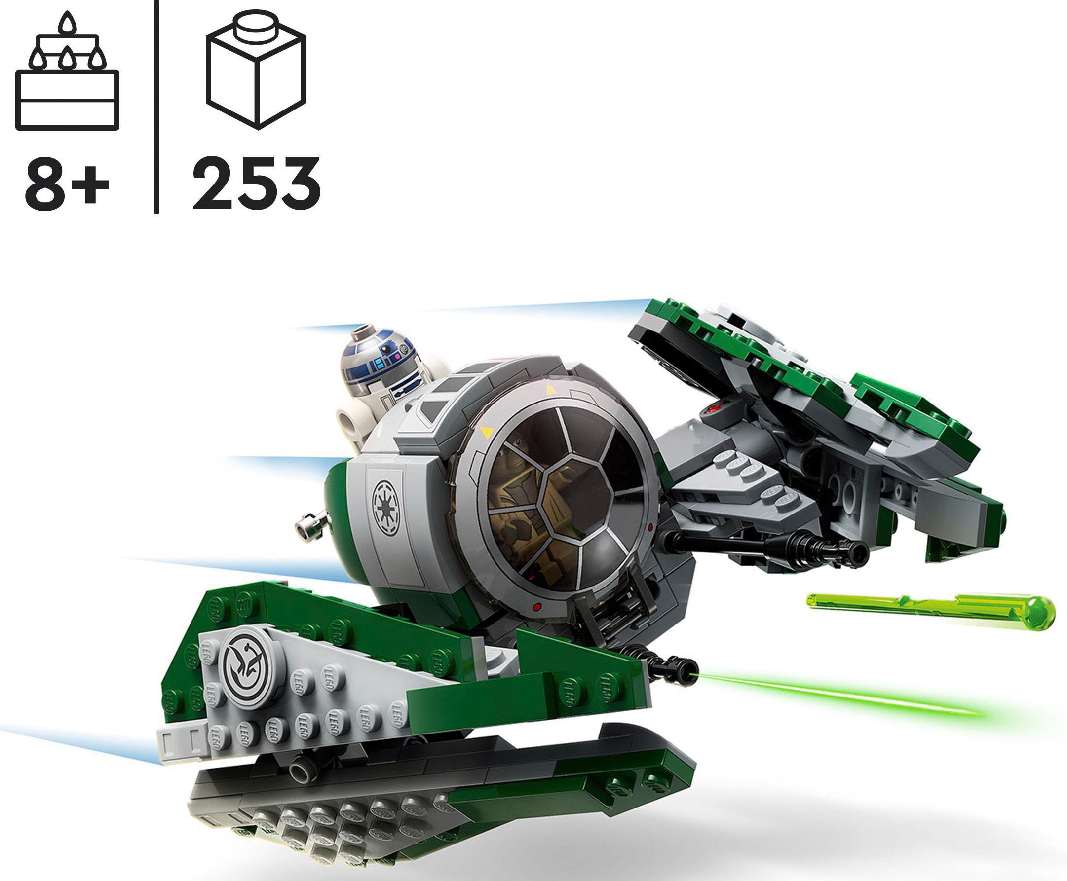 LEGO® Konstruktionsspielsteine »Yoda's Jedi Starfighter (75360), LEGO® Star Wars™«, (253 St.), Made in Europe