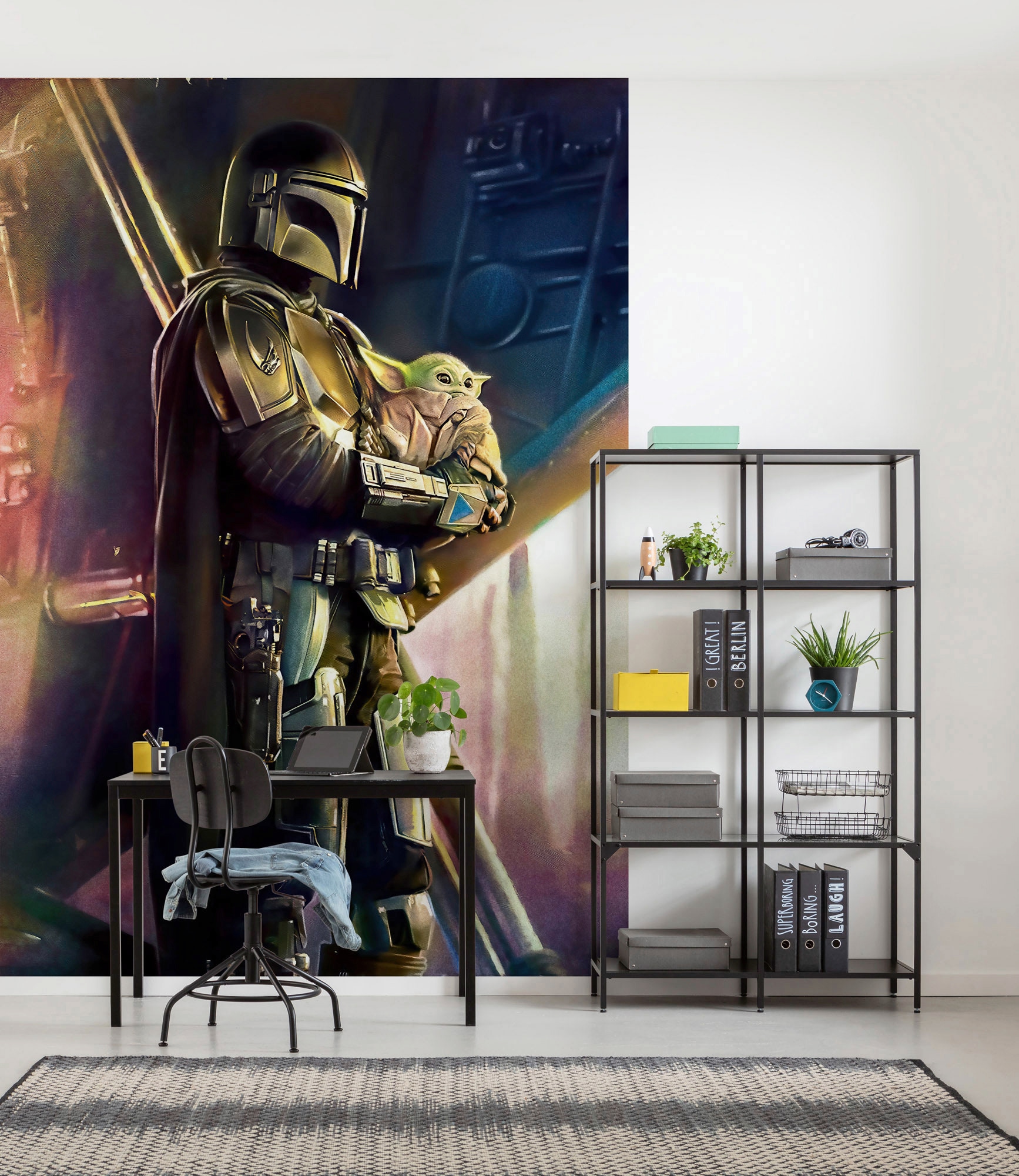 Komar Vliestapete »Digitaldruck Vlies -  Mandalorian Savior - Größe 200 x 280 cm« bedruckt glatt Kinderzimmer