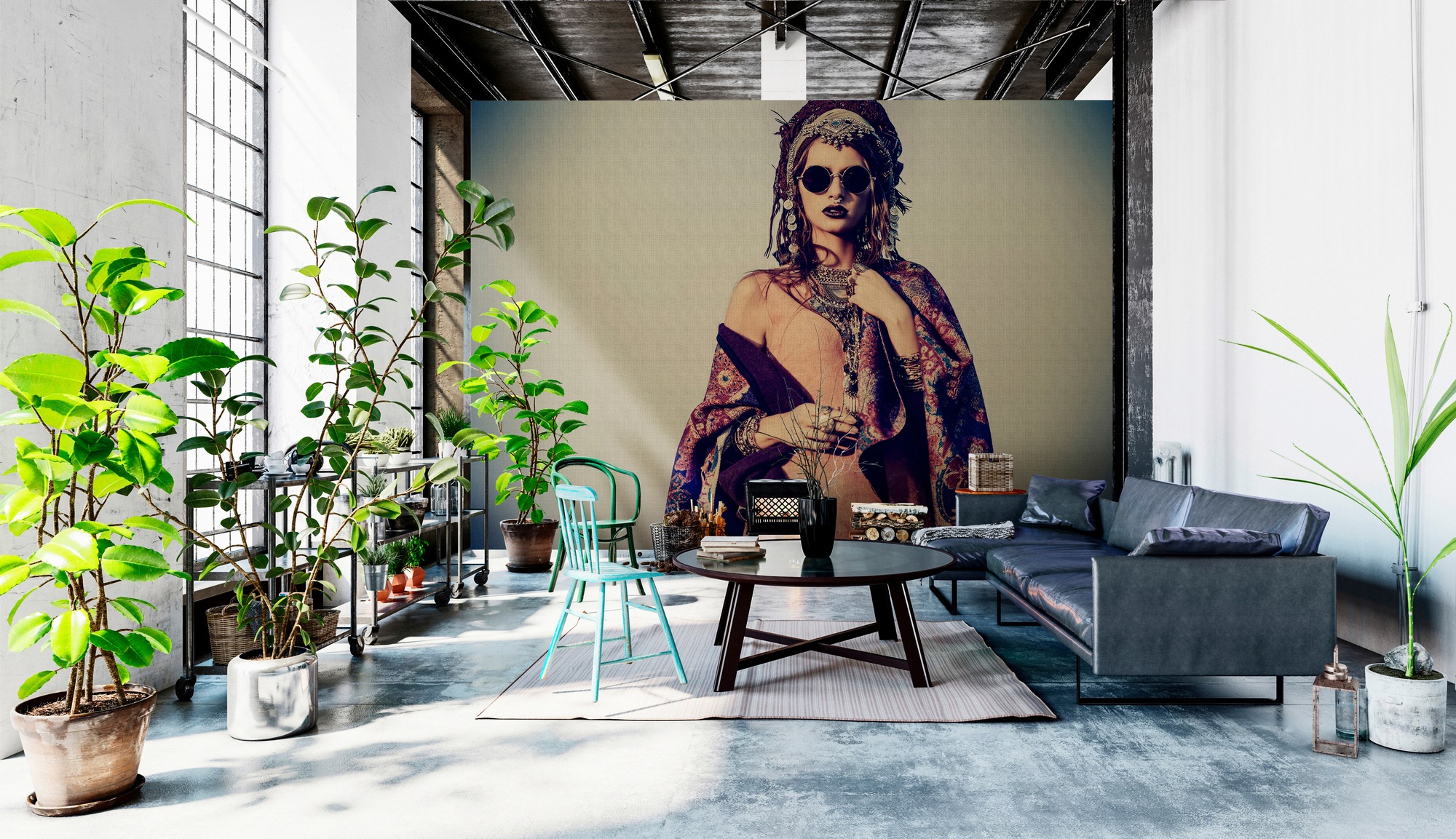 living walls Fototapete »Walls by Patel La Bohème 2« glatt Vlies, Wand, Sch günstig online kaufen
