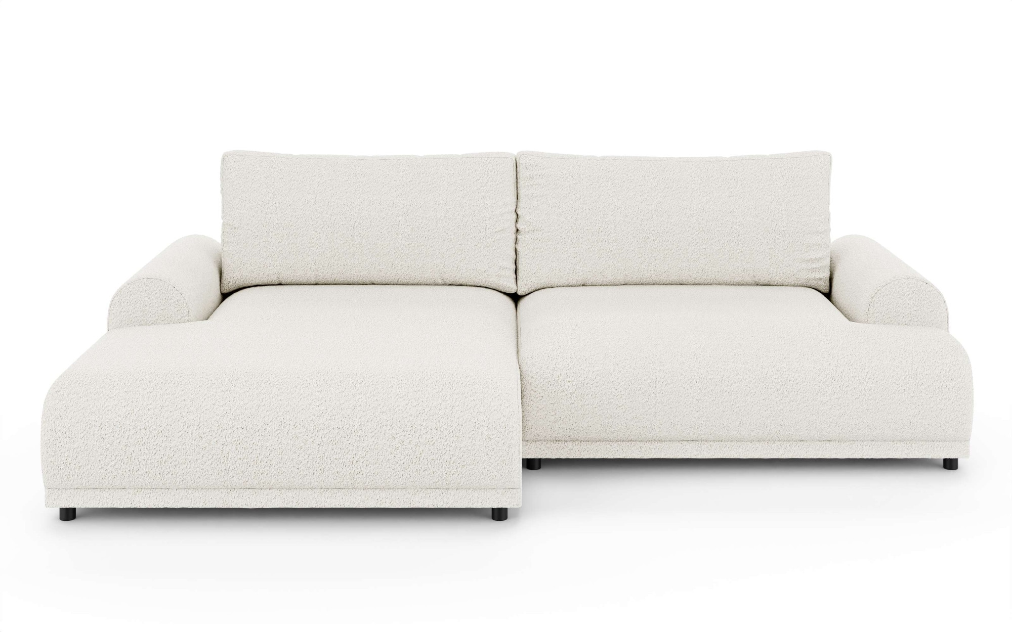 INOSIGN Ecksofa »Marsby, mit Bettfunktion und Bettkasten, Maße: B/H/T 242/65/145 cm«, L-Form mit Wellenunterfederung, Recamiere links oder rechts bestellbar