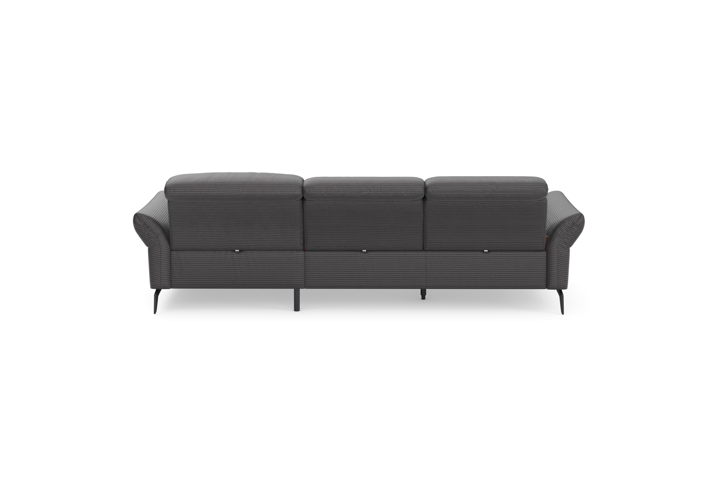 INOSIGN Ecksofa »Coco L-Form«, Sitztiefen-, Arm- und Kopfteilverstellung, Cord-Bezug, Fußhöhe 15 cm