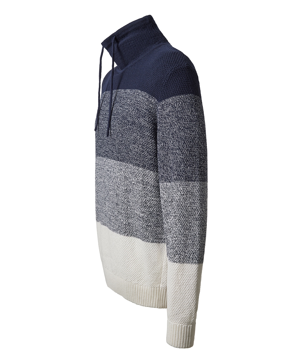Pioneer Authentic Jeans Strickpullover »Knit 1/1 Cowl neck b« mit Stehkragen und Colorblocking